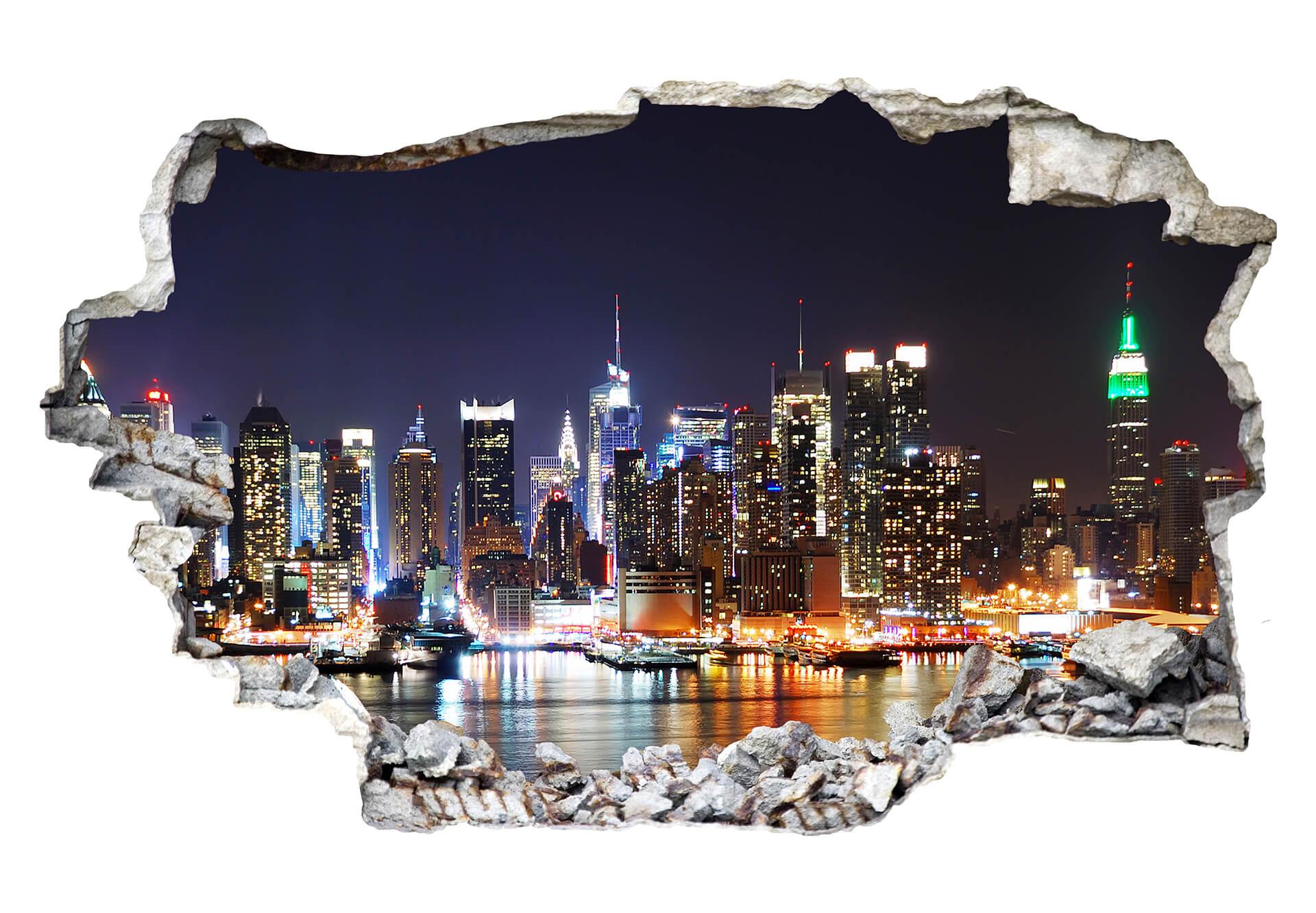 3D Wandtattoo New York Skyline