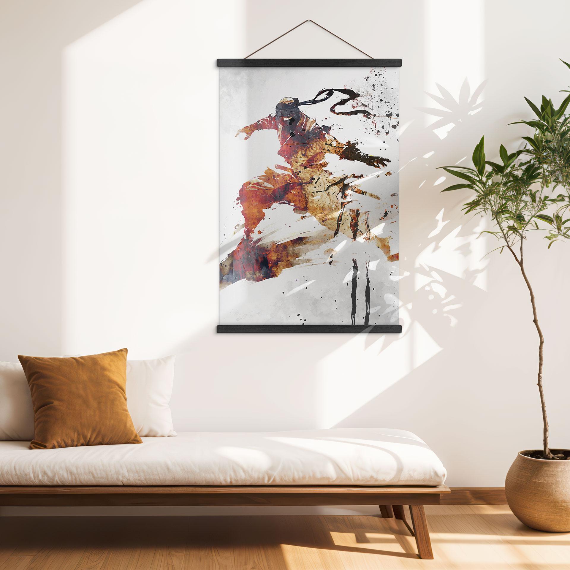 Tekstil plakat Flyvende ninja - Kulik