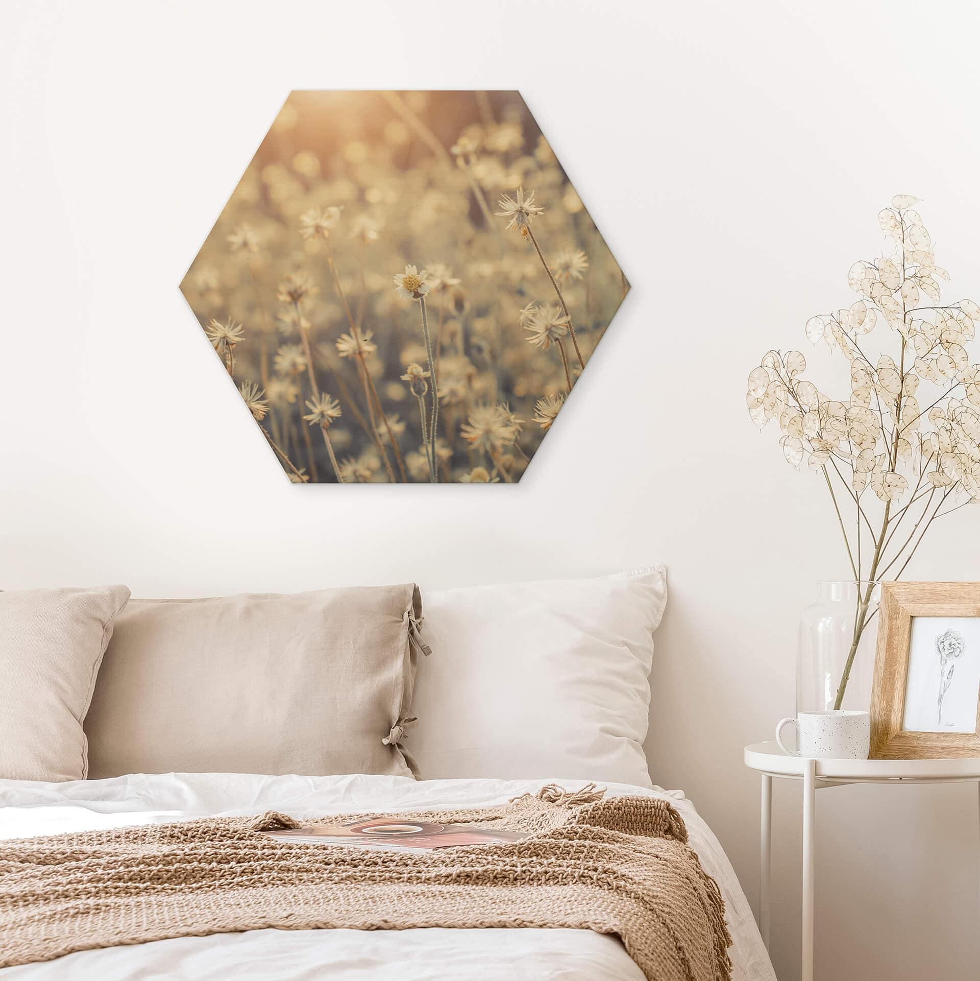 Hexagon Hout Mexican Daisy