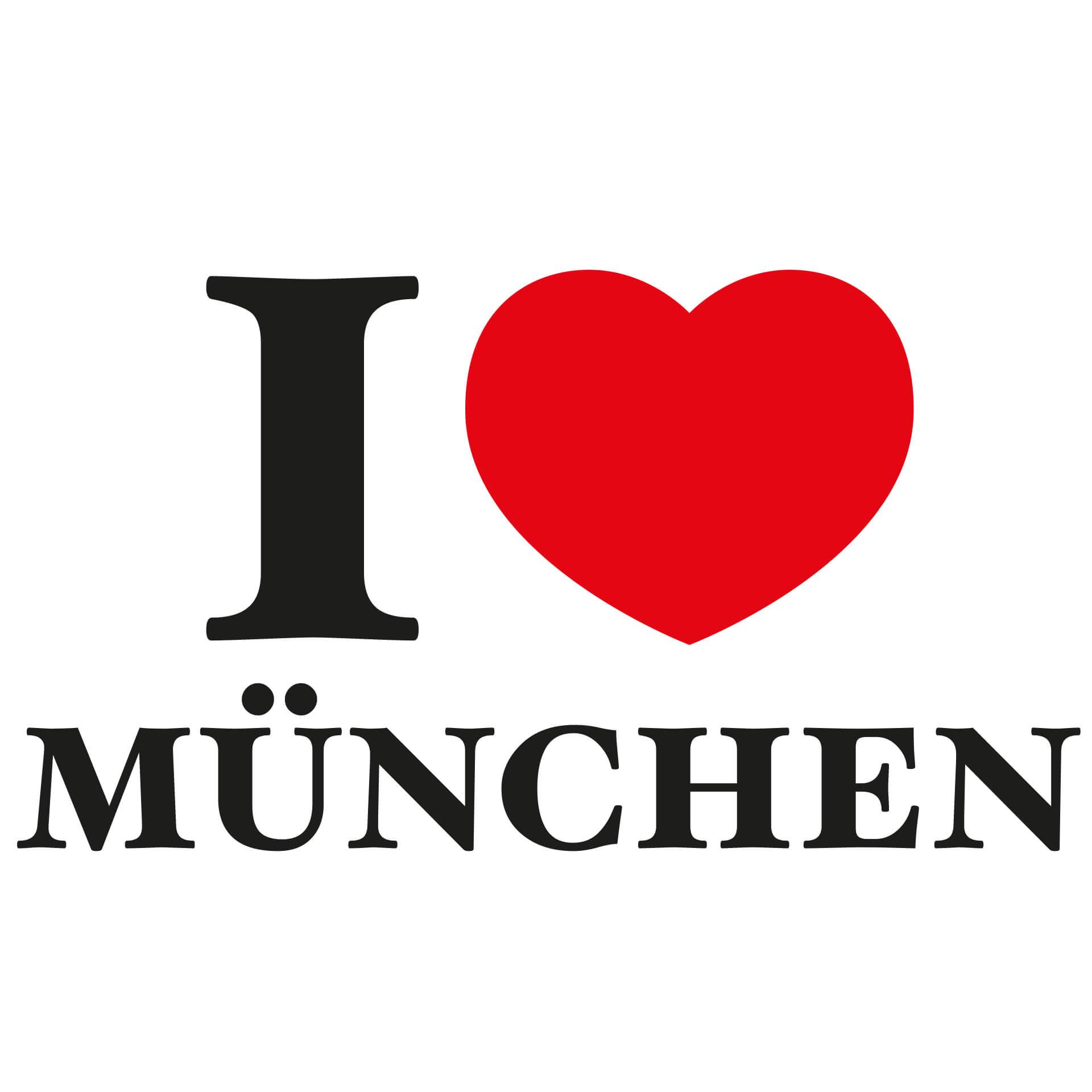 Wandtattoo I love München