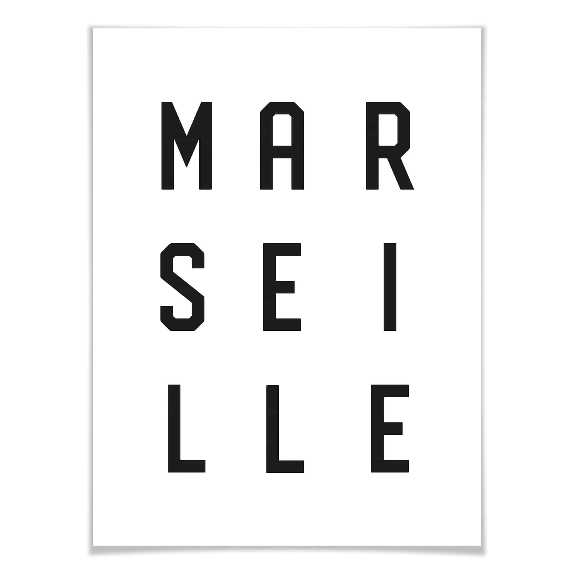 Plakat - Typografia Marsylii