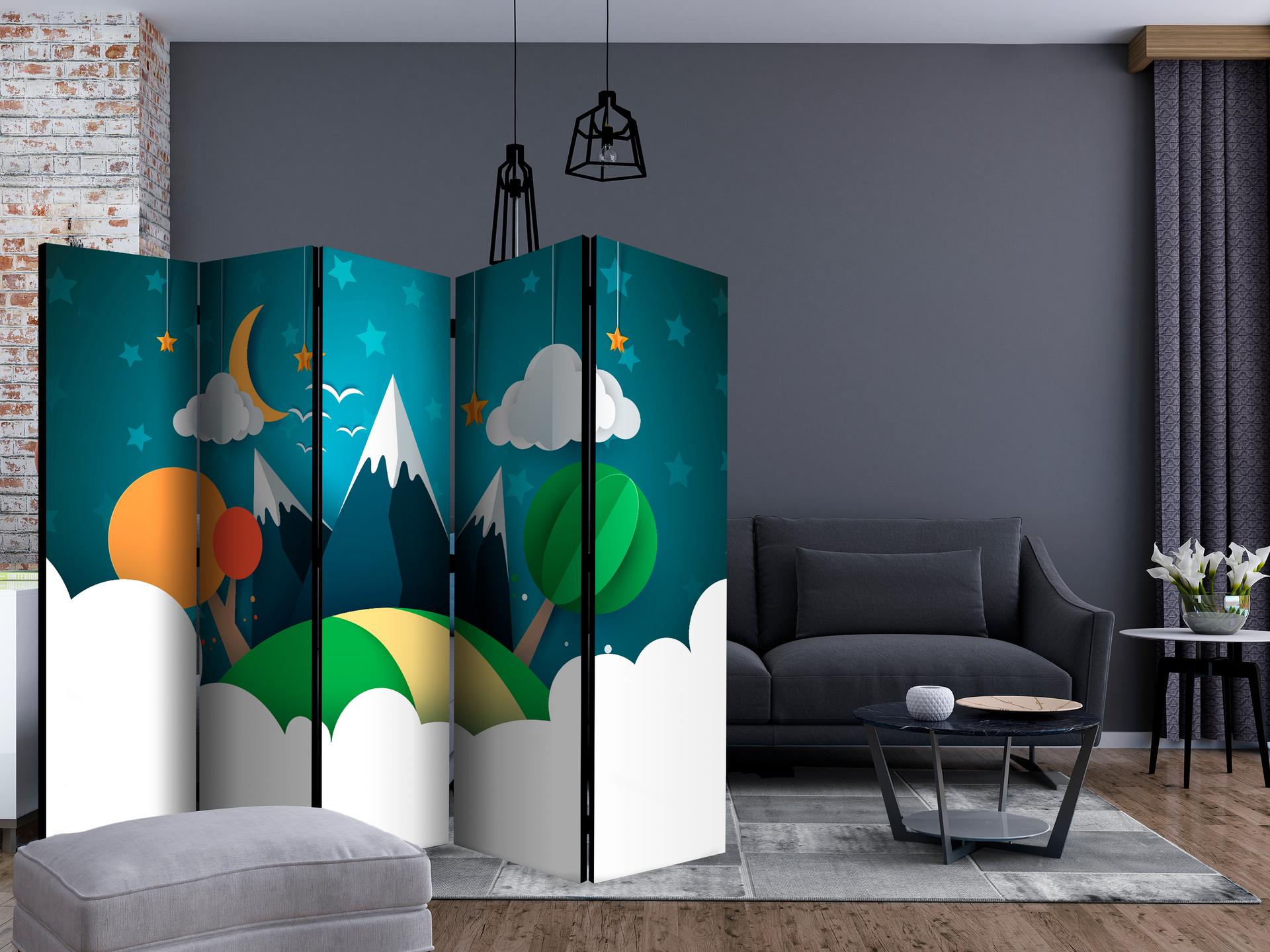 Divisorio - Piccolo viaggiatore , 5 pezzi - 225x172 cm