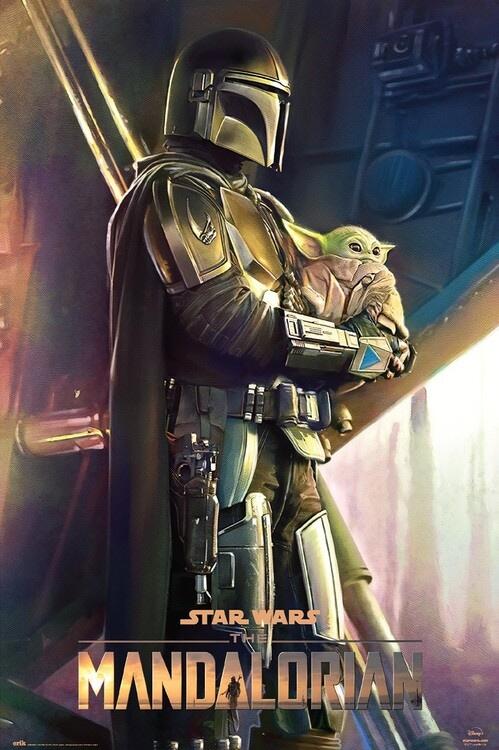 Poster, Film poster Star Wars: The Mandalorian - Clan Of Two 61x91,5 cm