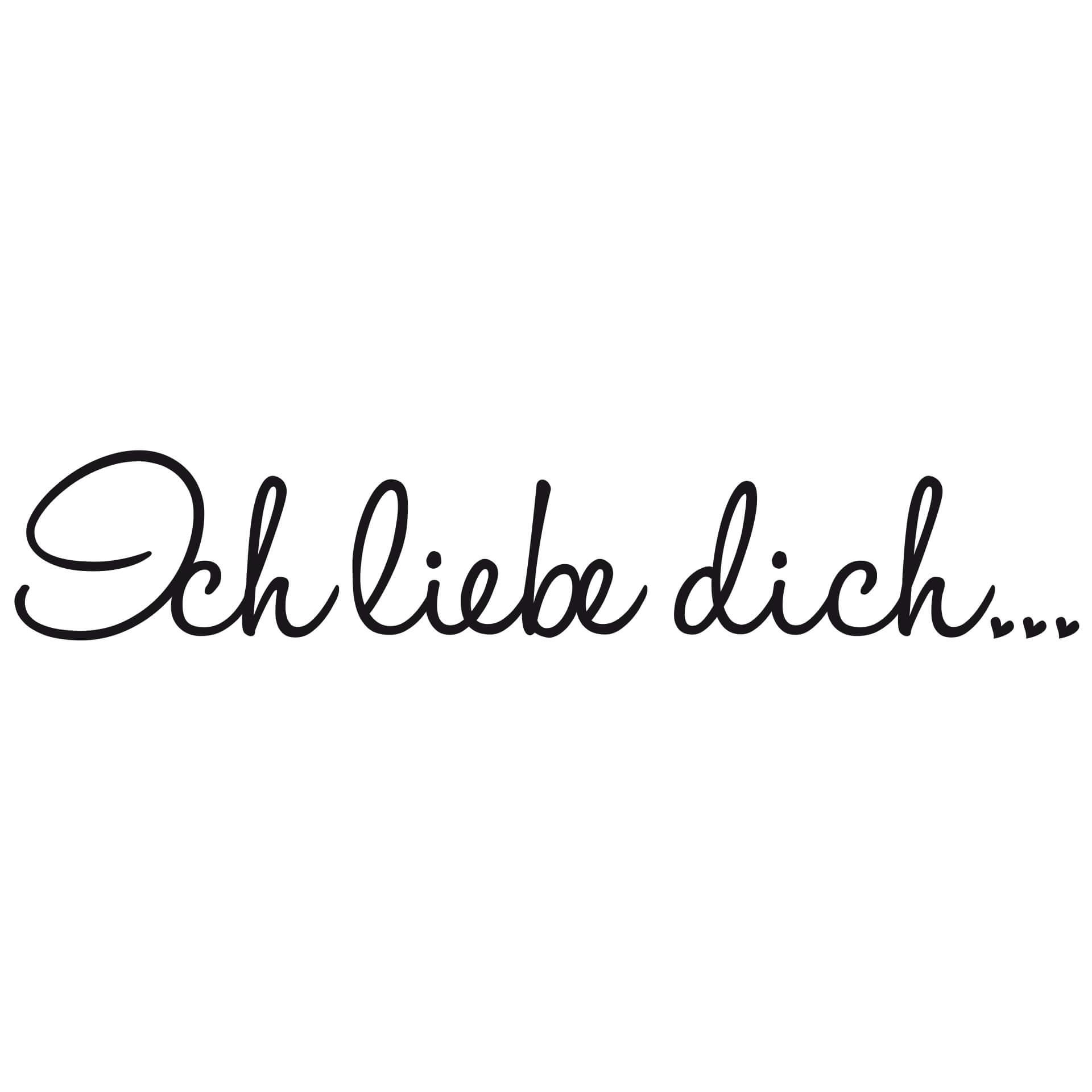 Wandtattoo Ich liebe dich 02