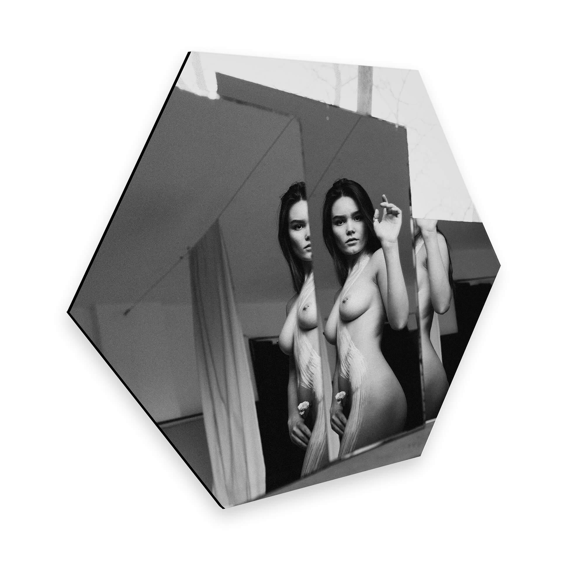 Hexagon - Alu-Dibond Kornienko - In the Mirror