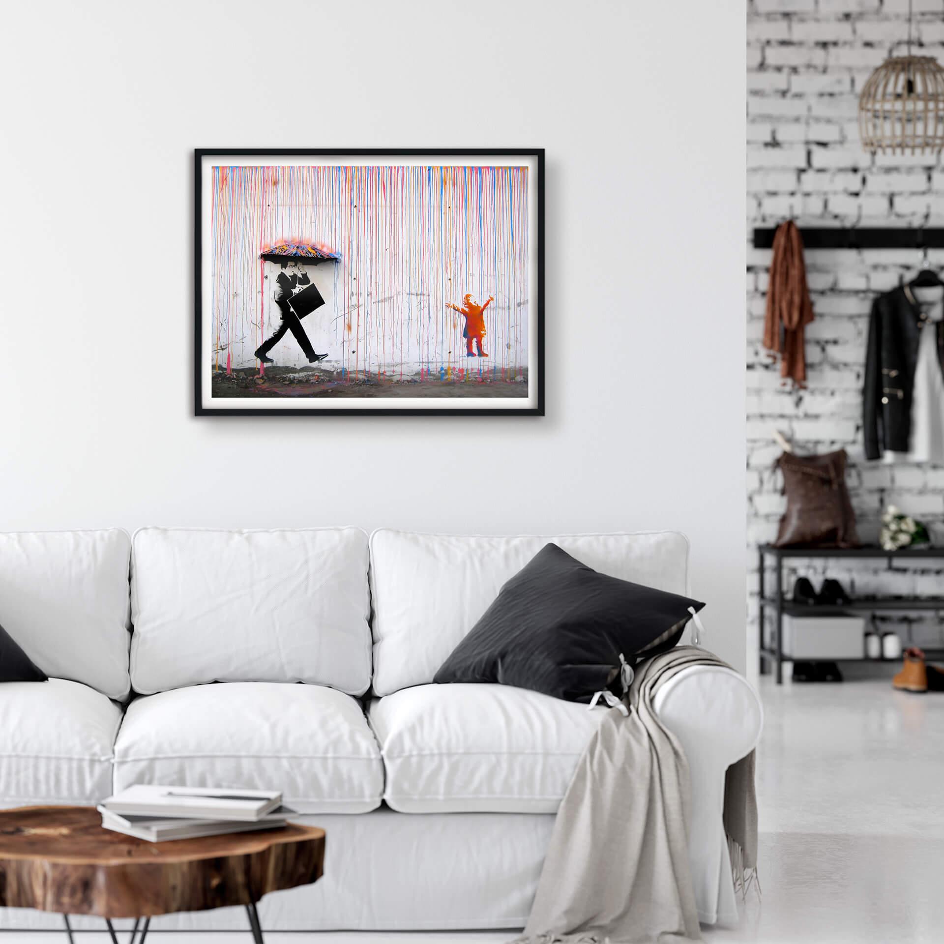 Plakat - Banksy - Coloured Rain