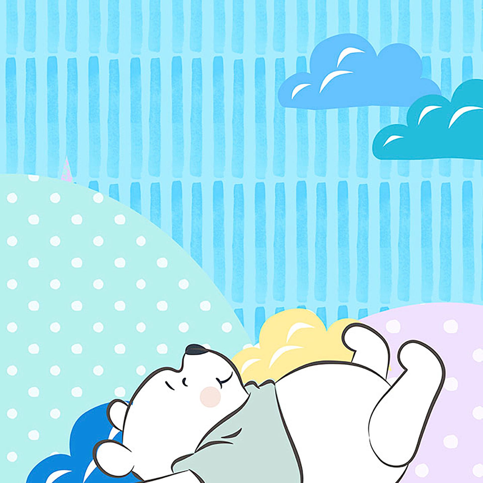 Tapet - Winnie the Pooh tager en lur - 100 x 280 cm