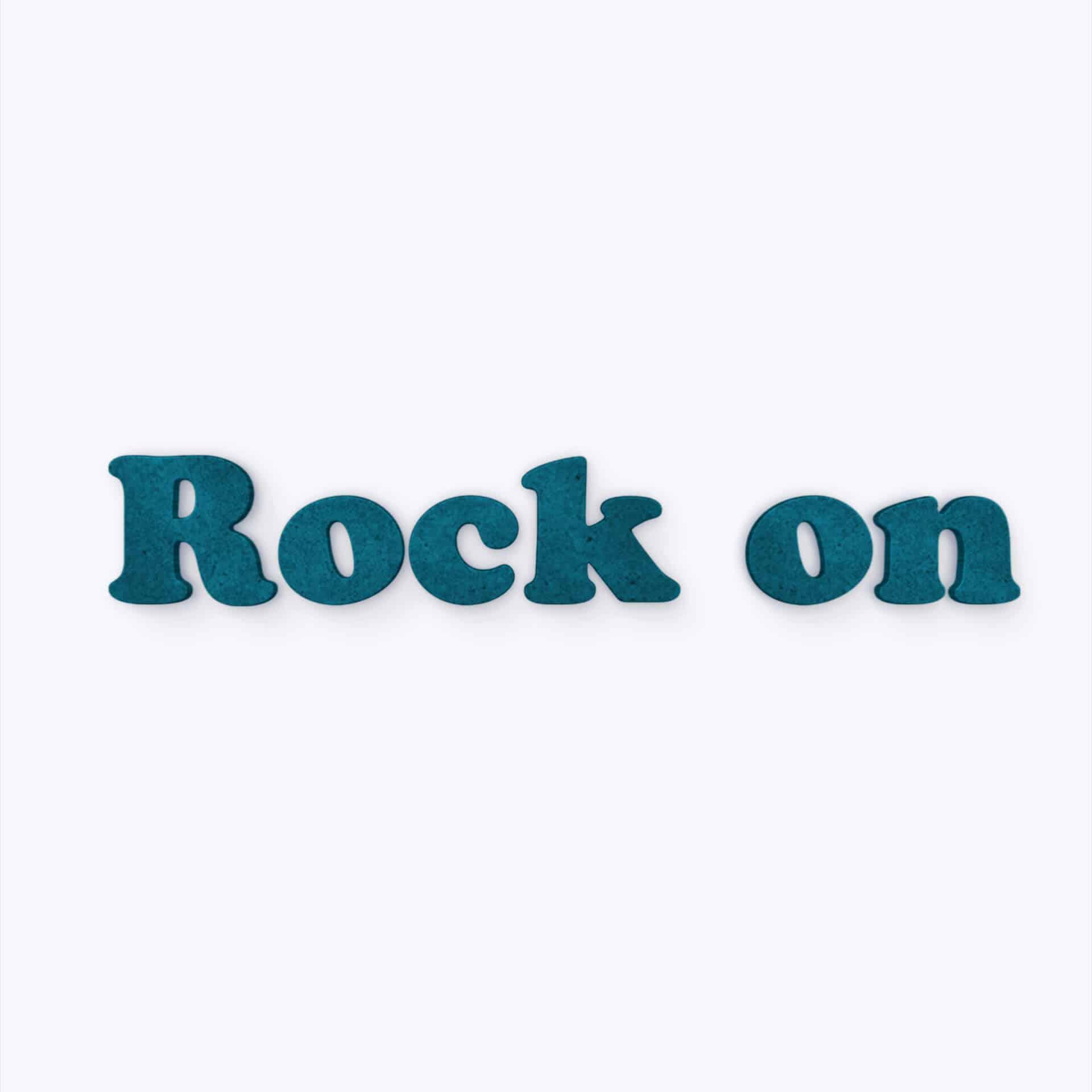 MDF-Holzbuchstaben Rock on