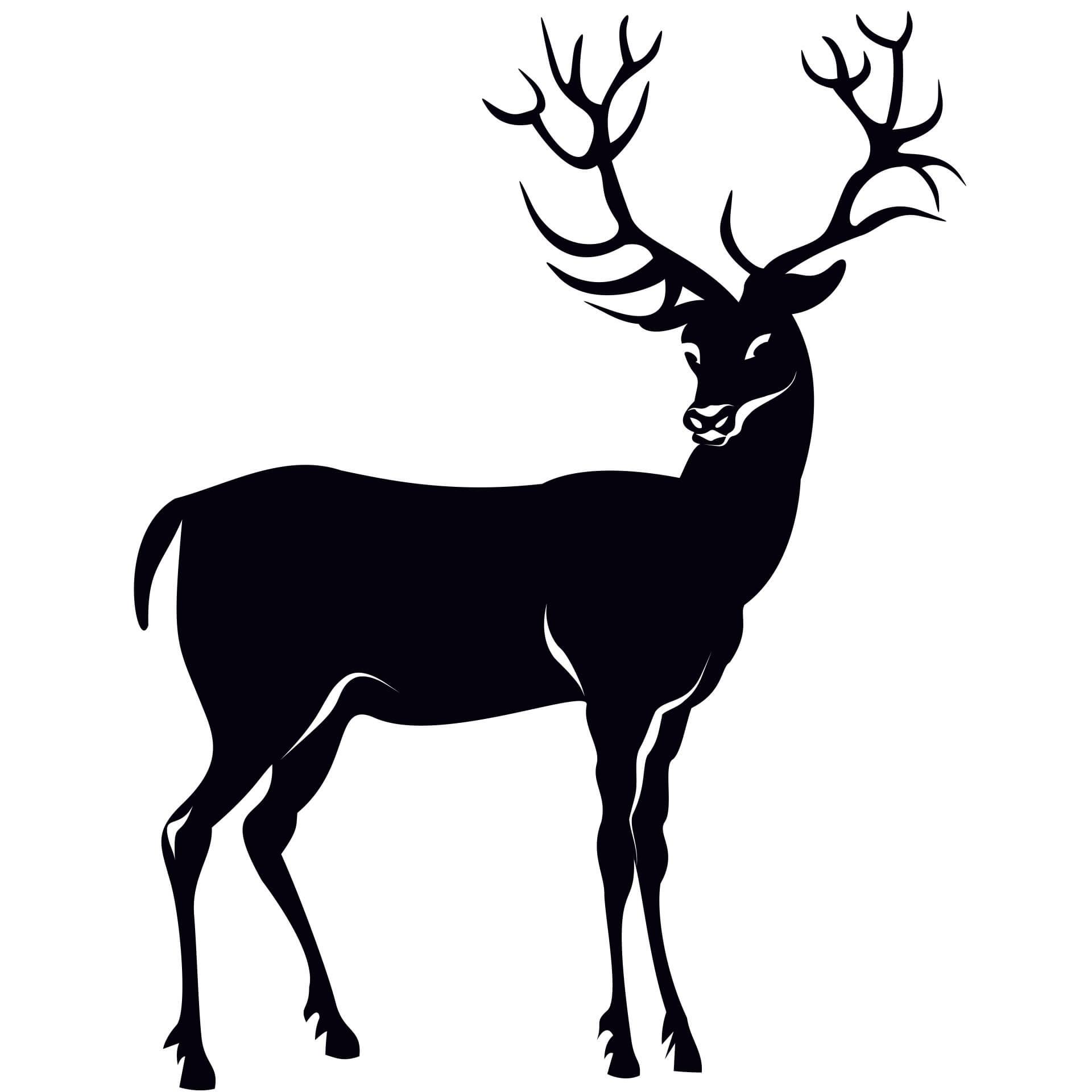Muursticker Hert 02