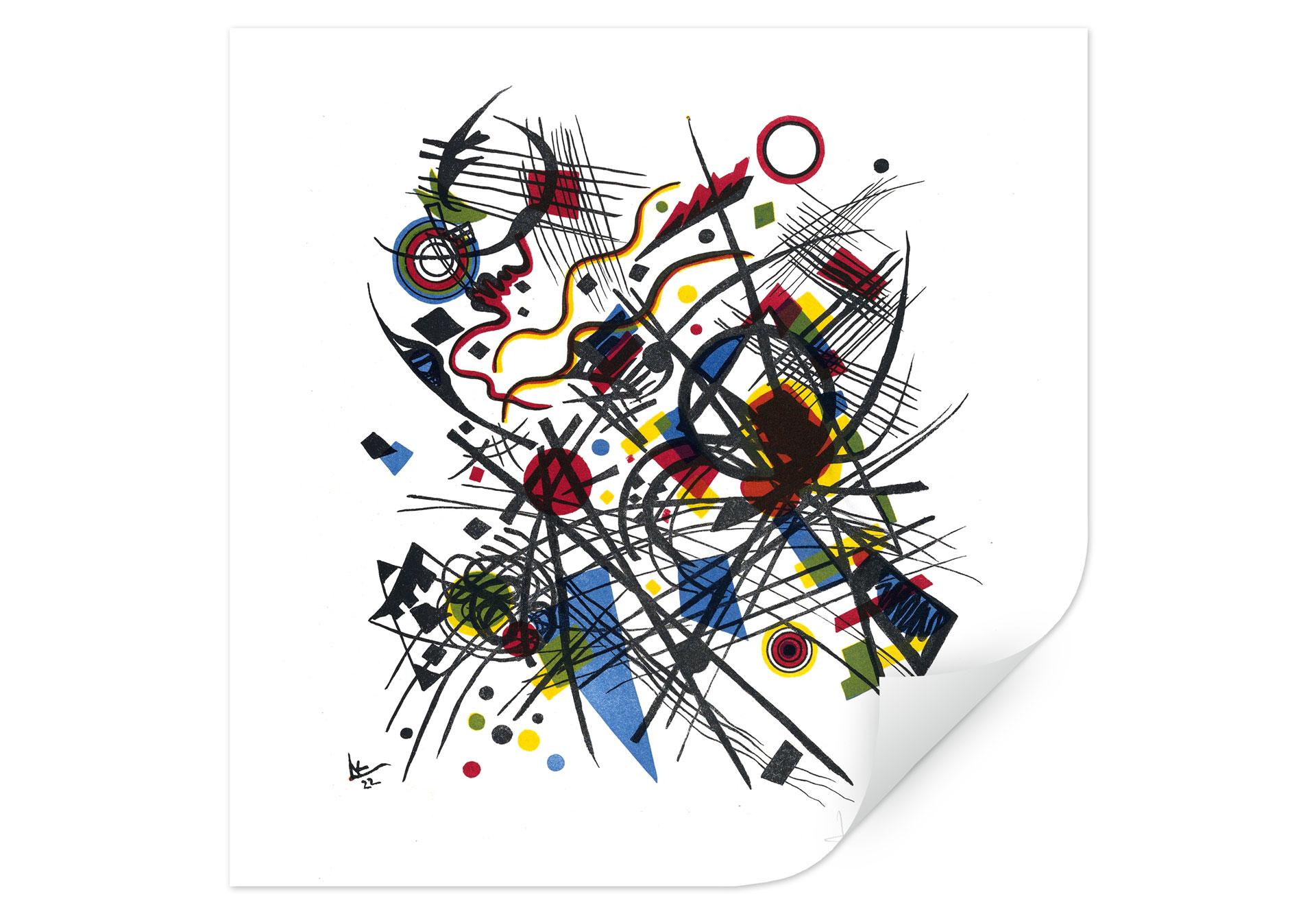Zelfklevende Poster - Kandinsky - Lithografie