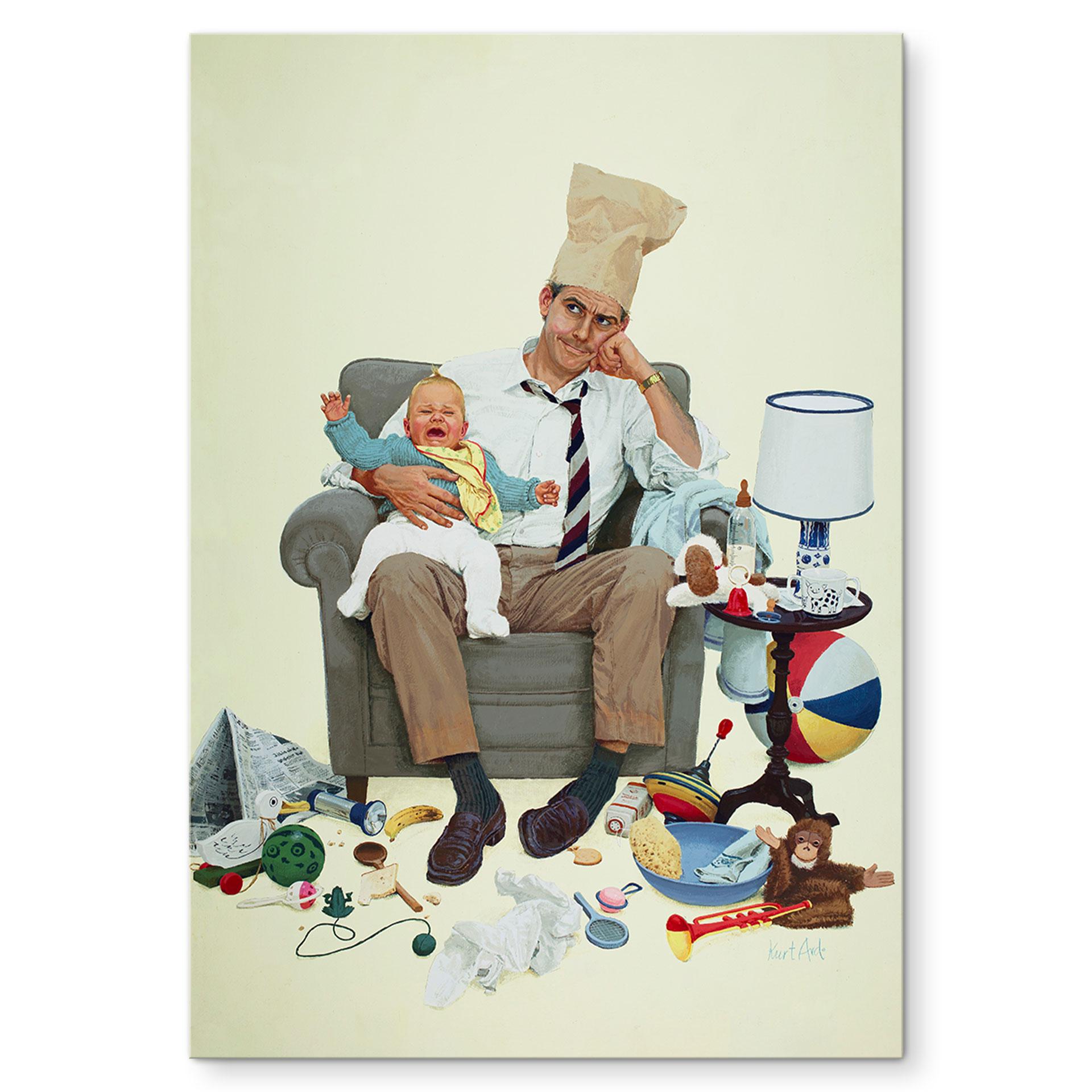 Wandbild Kurt Ard - Wo bleibt Mama denn (1960) - Alu-Dibond