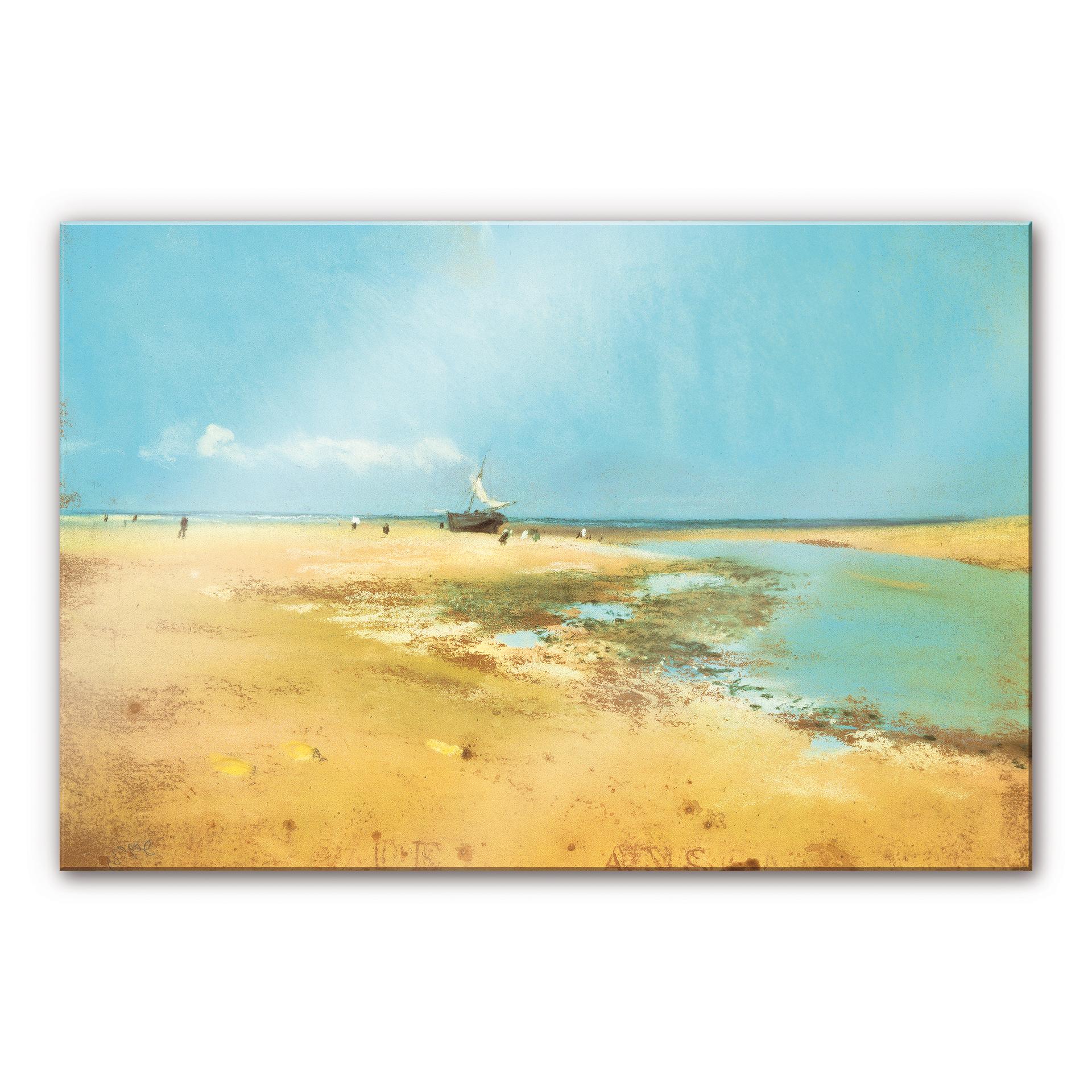 Akrylbillede Degas - Strand ved lavvande