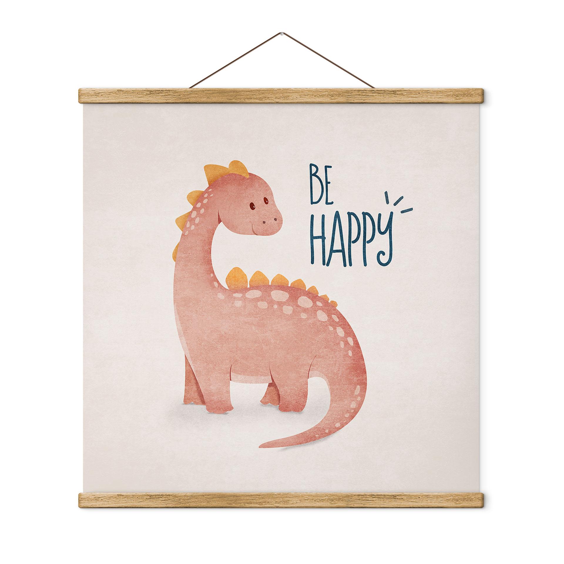 Tekstil plakat Dino Be Happy - Brachiosaurus - Tunaboylu