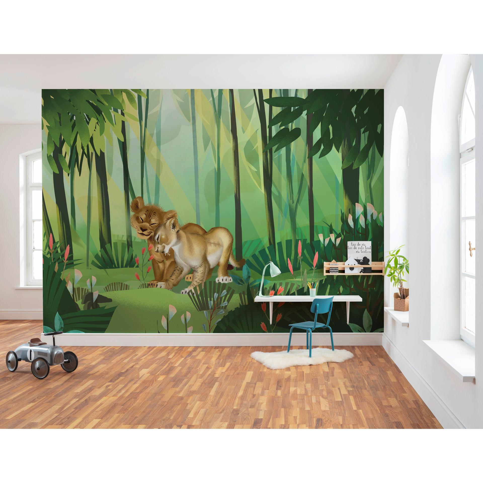 Vlies behang - Lion King Love - 400 x 280 cm