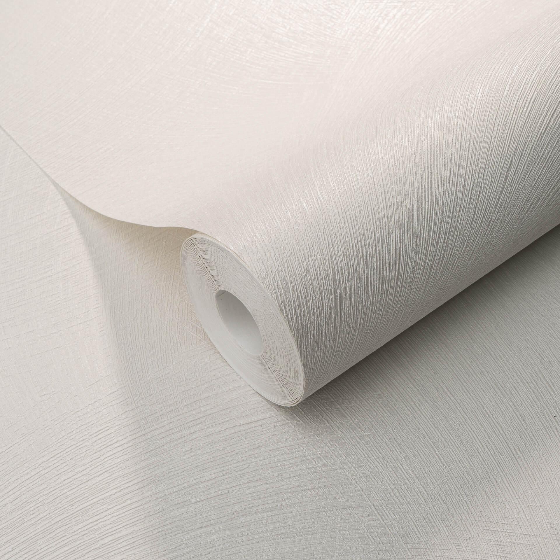 Non-woven tapet med grafiske mønstre i hvid