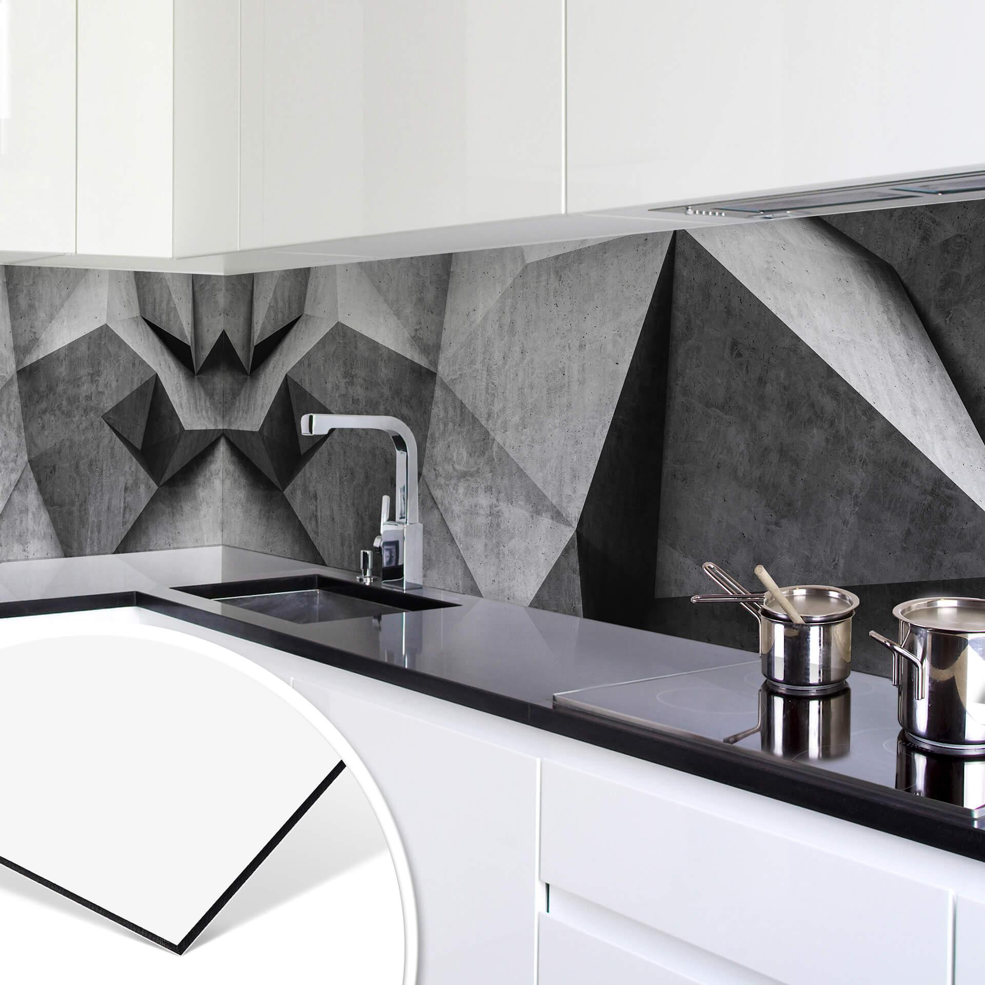 Keukenachterwand Betonlook