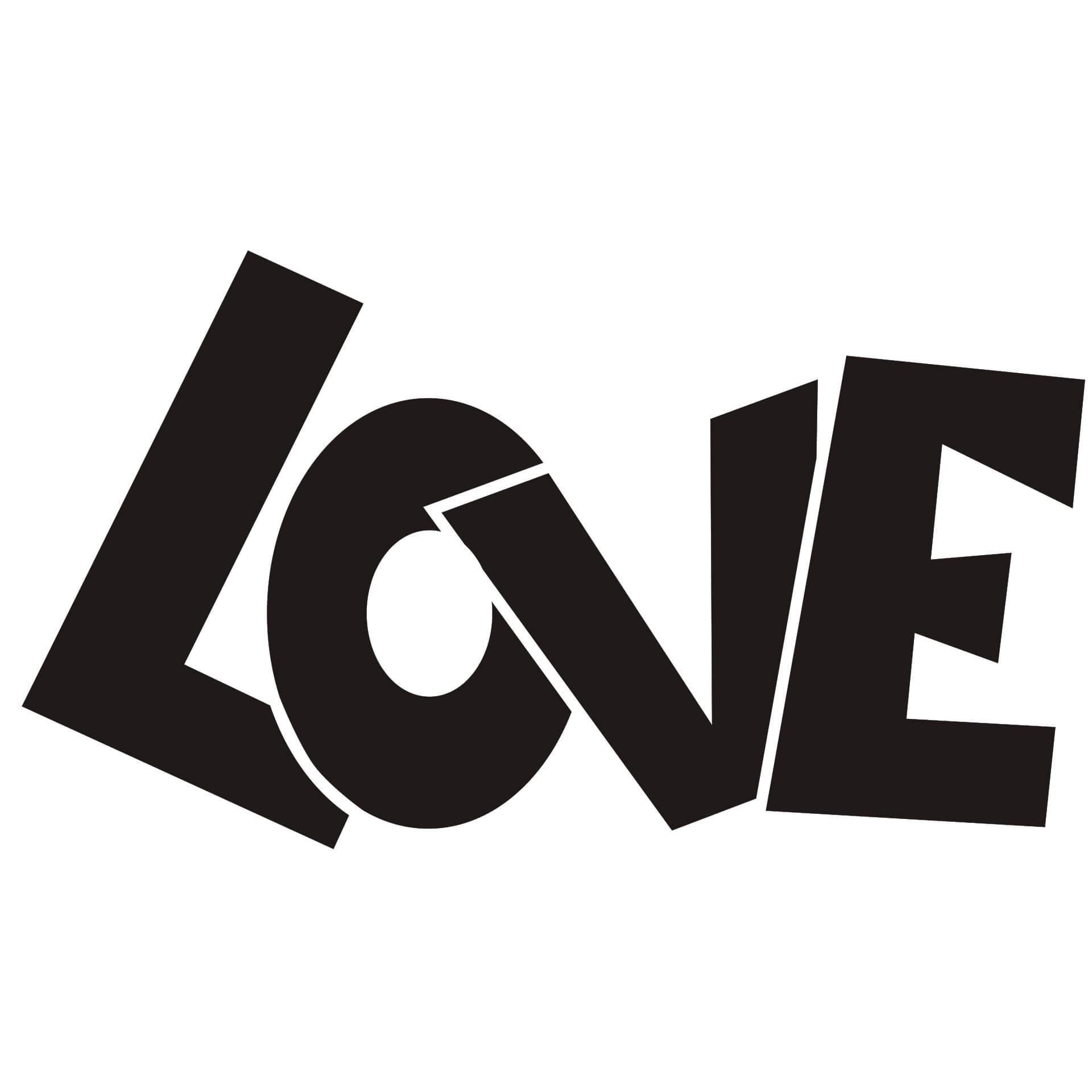 Adesivo murale - Love 2