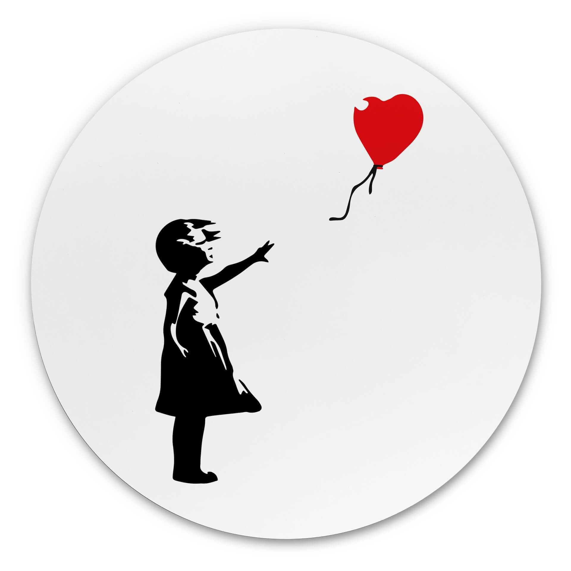 Tableau sur alu-Dibond Banksy - Fille au ballon rouge