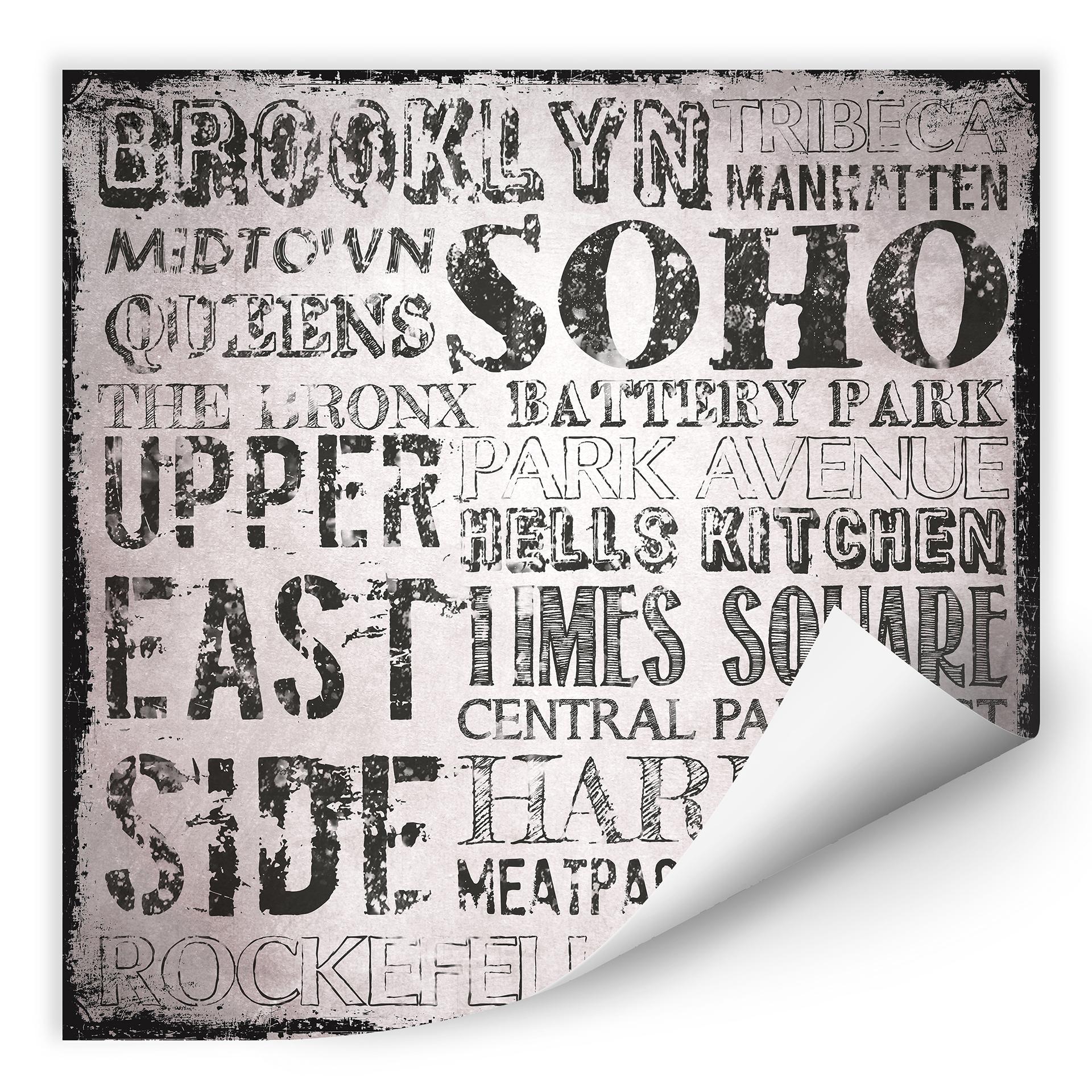 Zelfklevende Poster - Impressions of New York