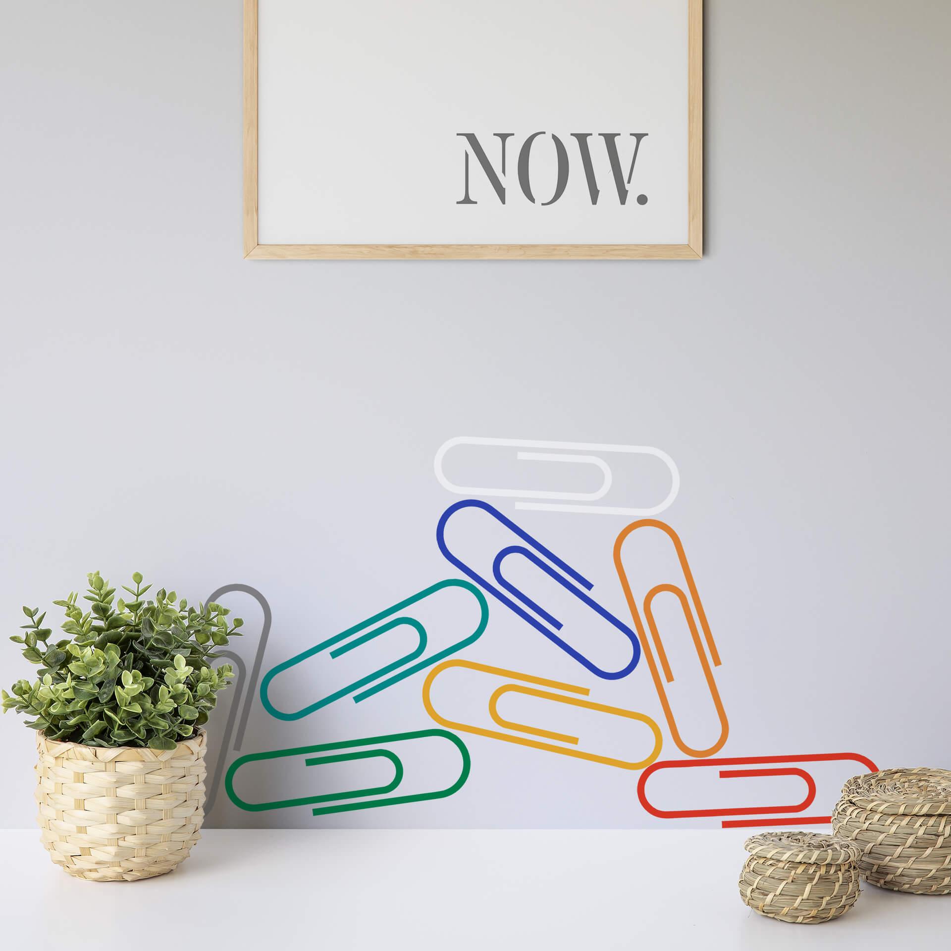 Wallsticker - Papirclips