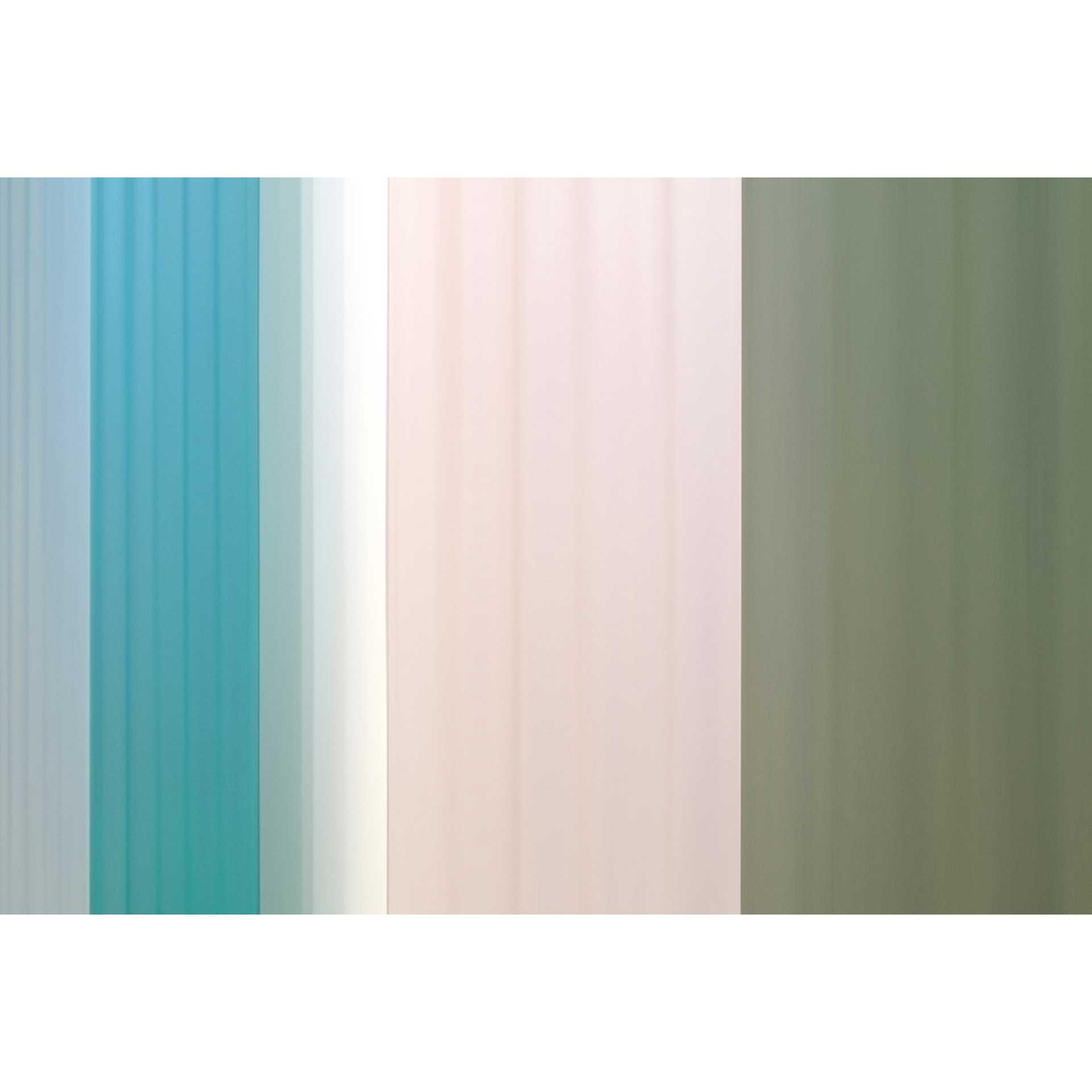 Verloopbehang in zeekleuren turquoise tot olijfgroen - vliesbehang