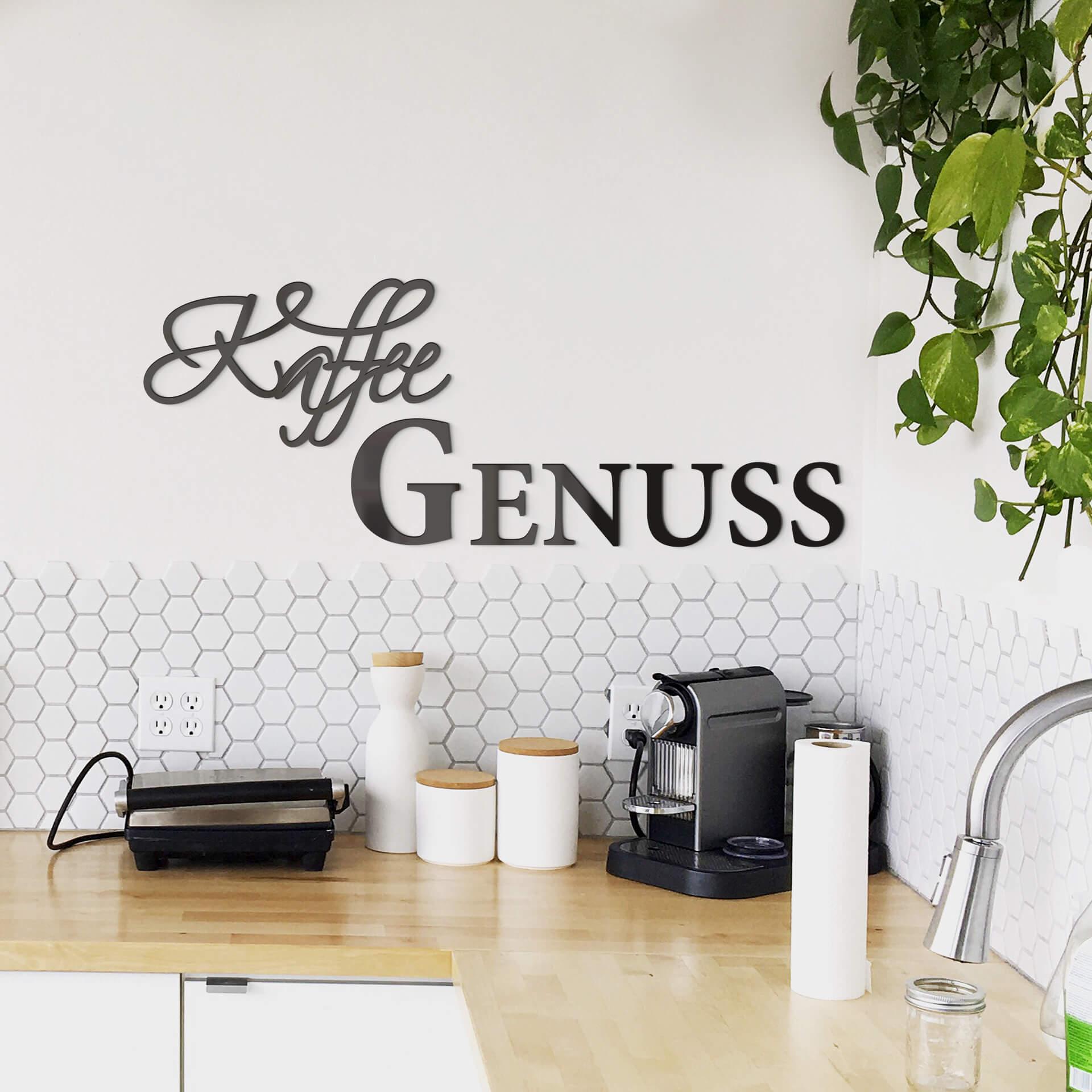 Acrylbuchstaben Kaffee Genuss