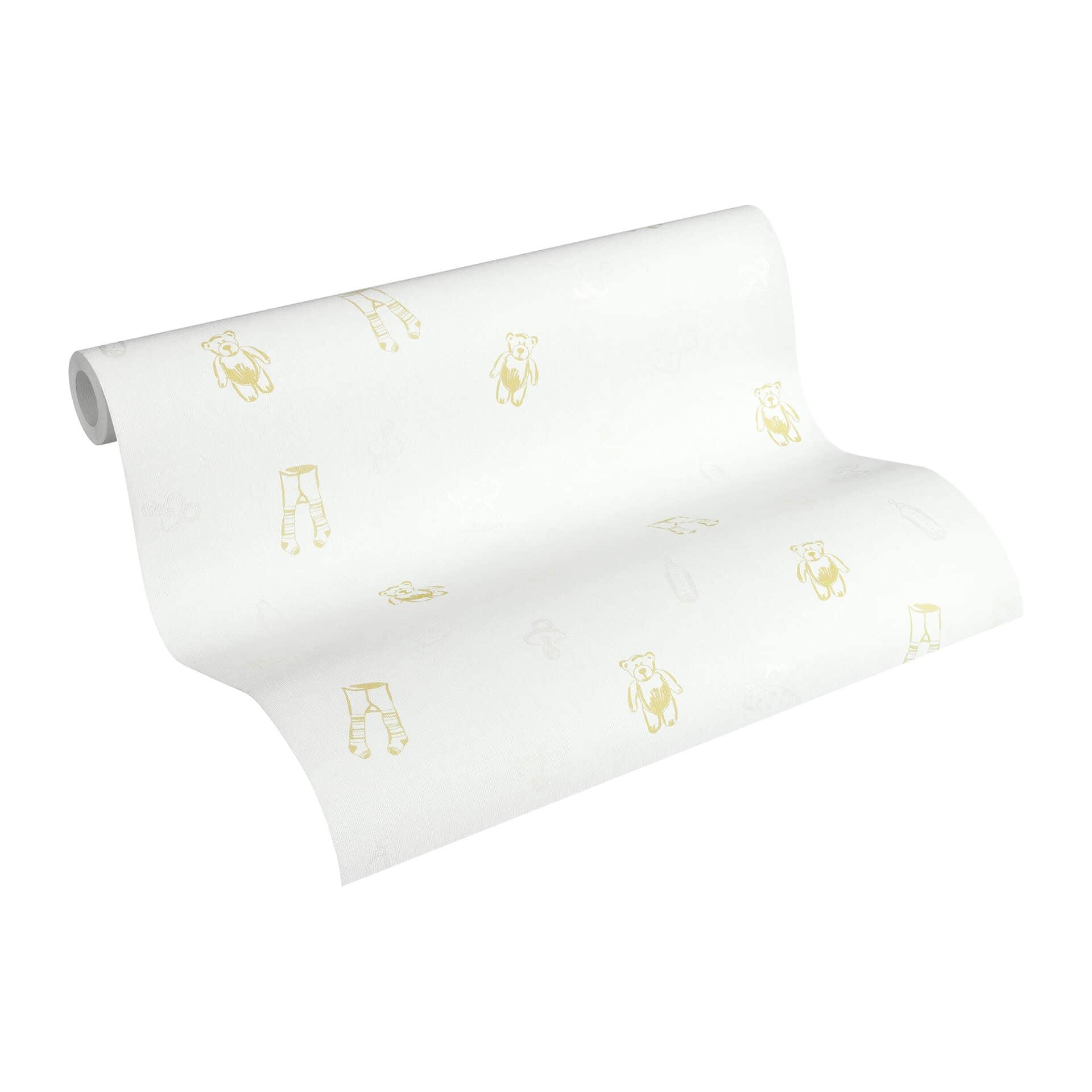 A.S. Création Vliestapete Little Stars creme,metal