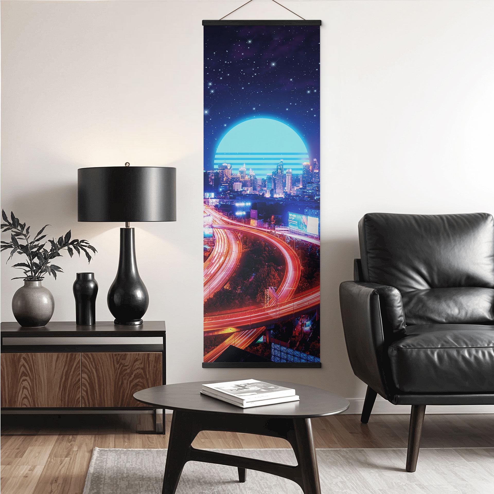 Tekstil plakat Cyber City Bangkok - Takkar - Panorama