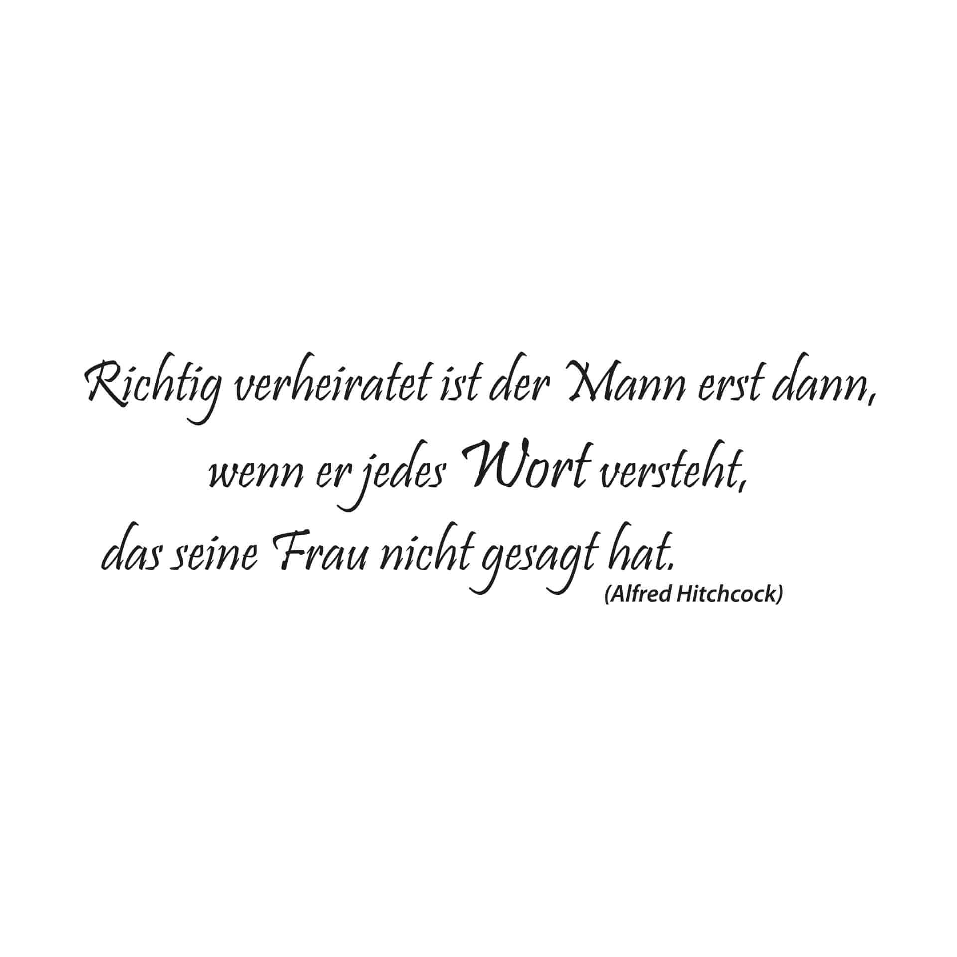 Wandtattoo Richtig verheiratet...