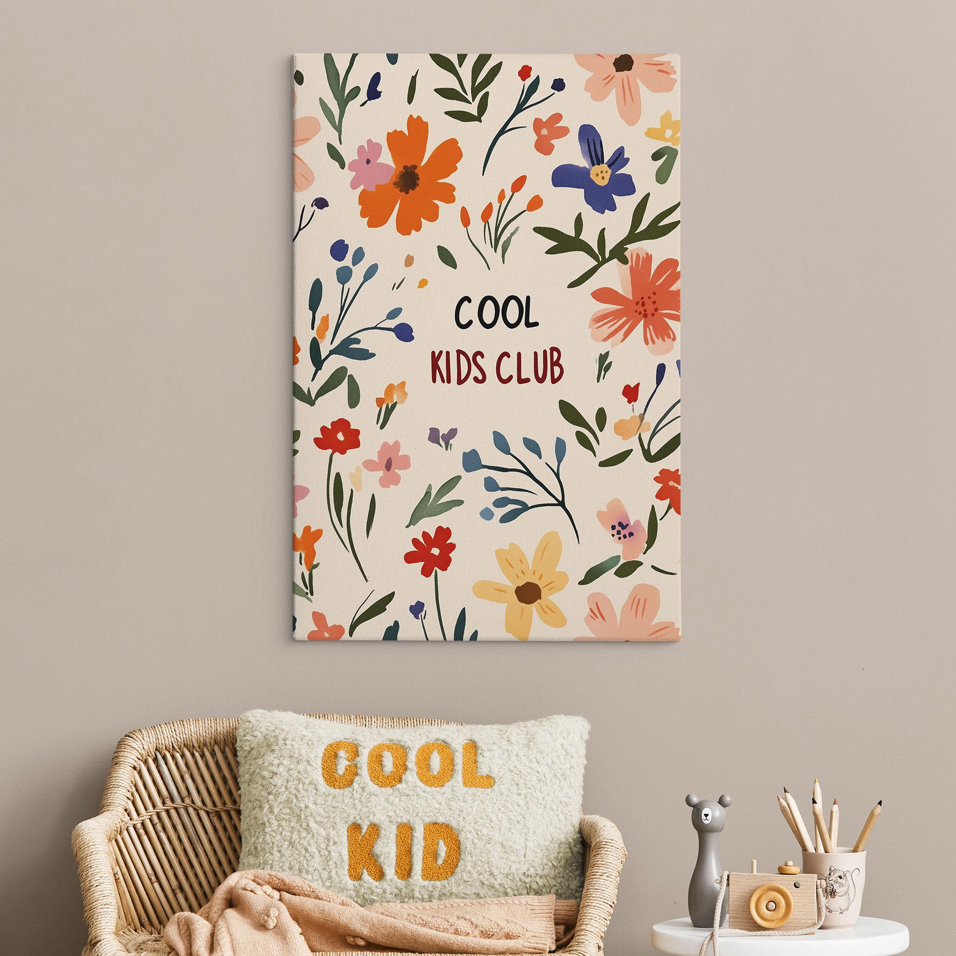 Obraz na płótnie Cool Kids Club Kolorowe kwiaty - Treechild