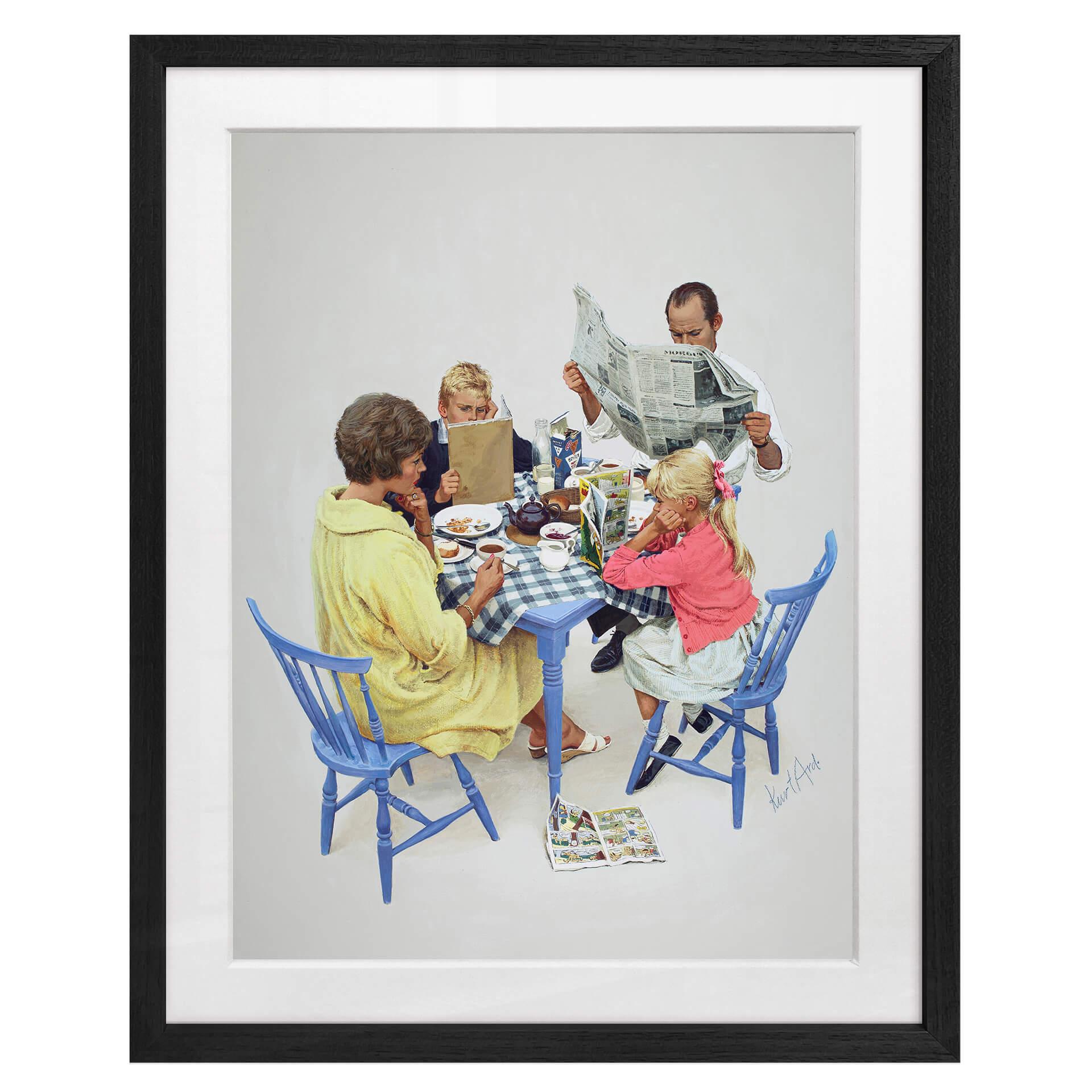 Fine Art Poster mit Passepartout Aber keiner liest Mamas Augen (1962) - Kurt Ard