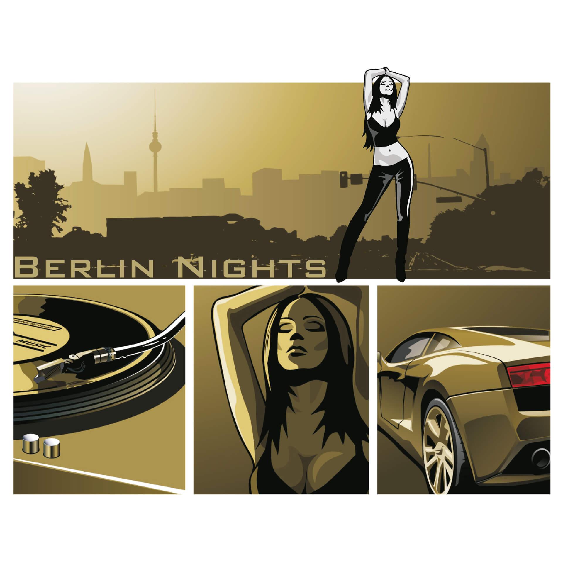 Wandtattoo Berlin Nights