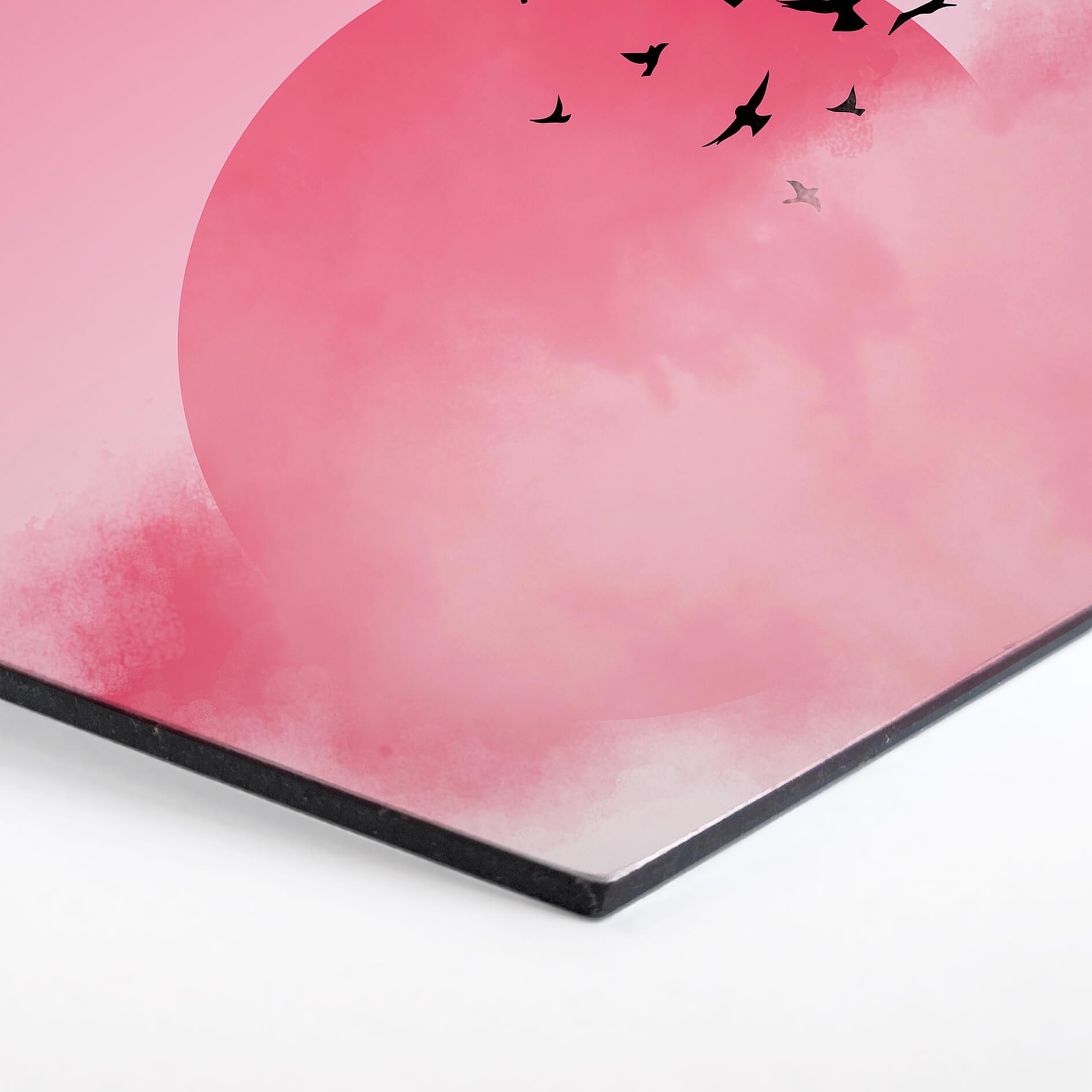 Hexagon - Alu-Dibond Nordic Creators - Pink Sunshine