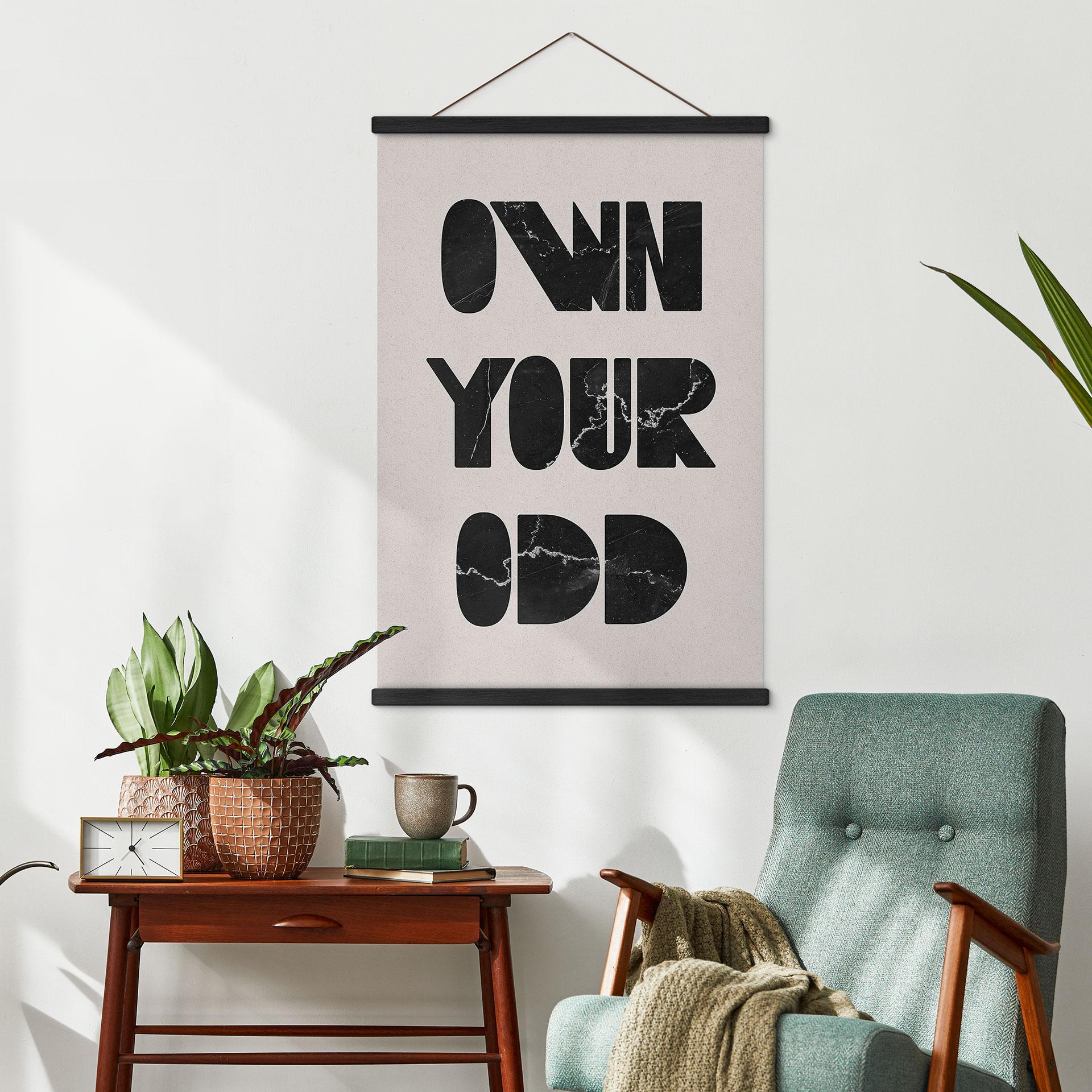 Obraz tkaniny Own your odd