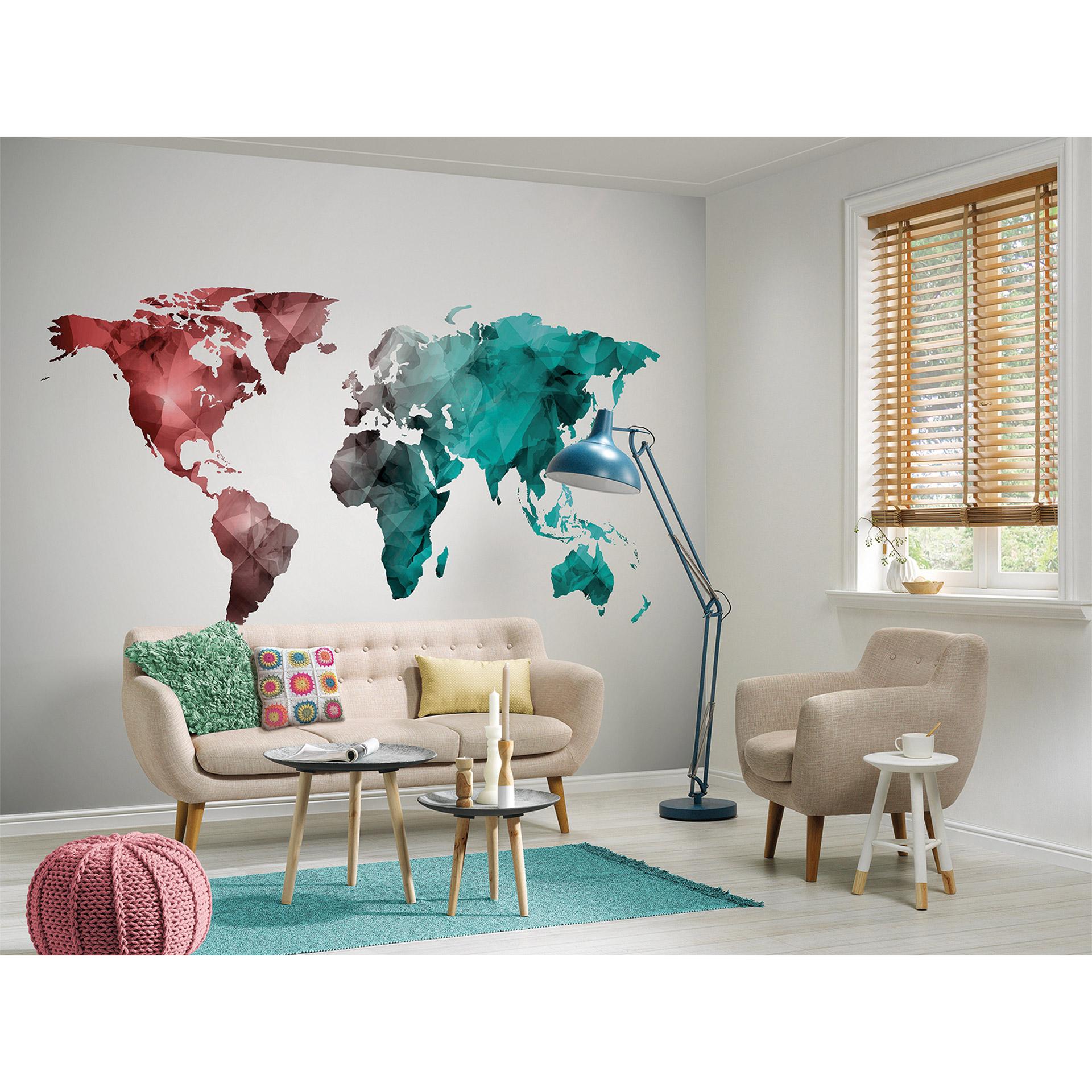 non-woven tapet World Graphic fototapet Designwalls i hvid og blå