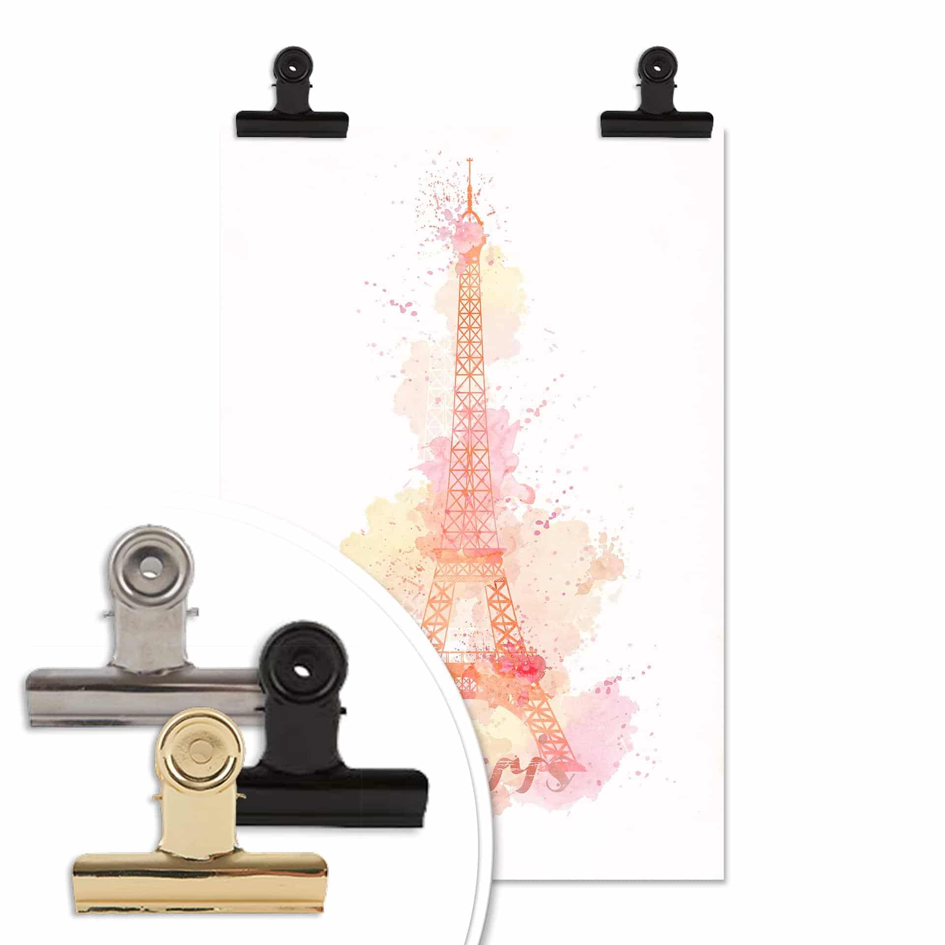 Poster - Acquarello la torre Eiffel