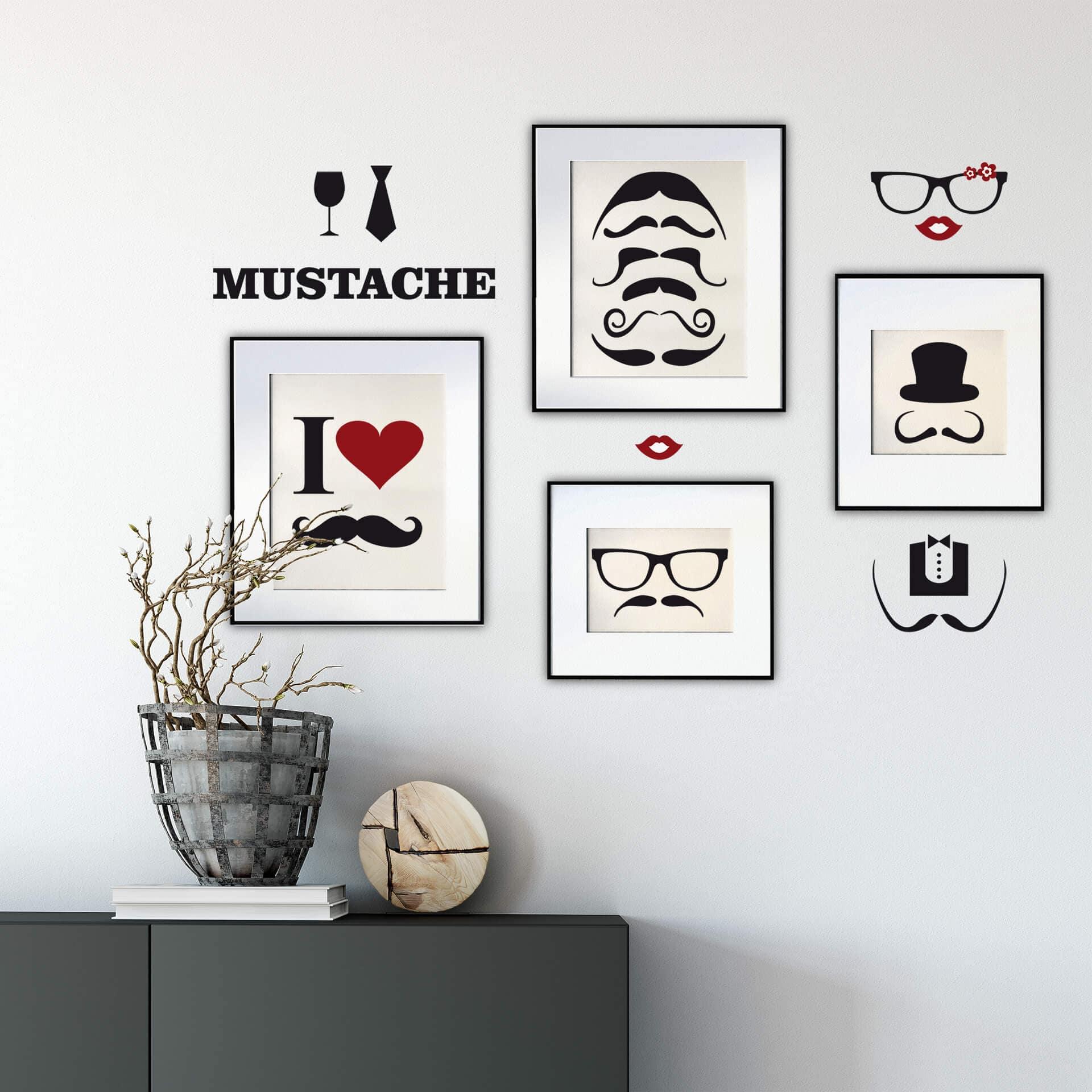 Mustache sæt