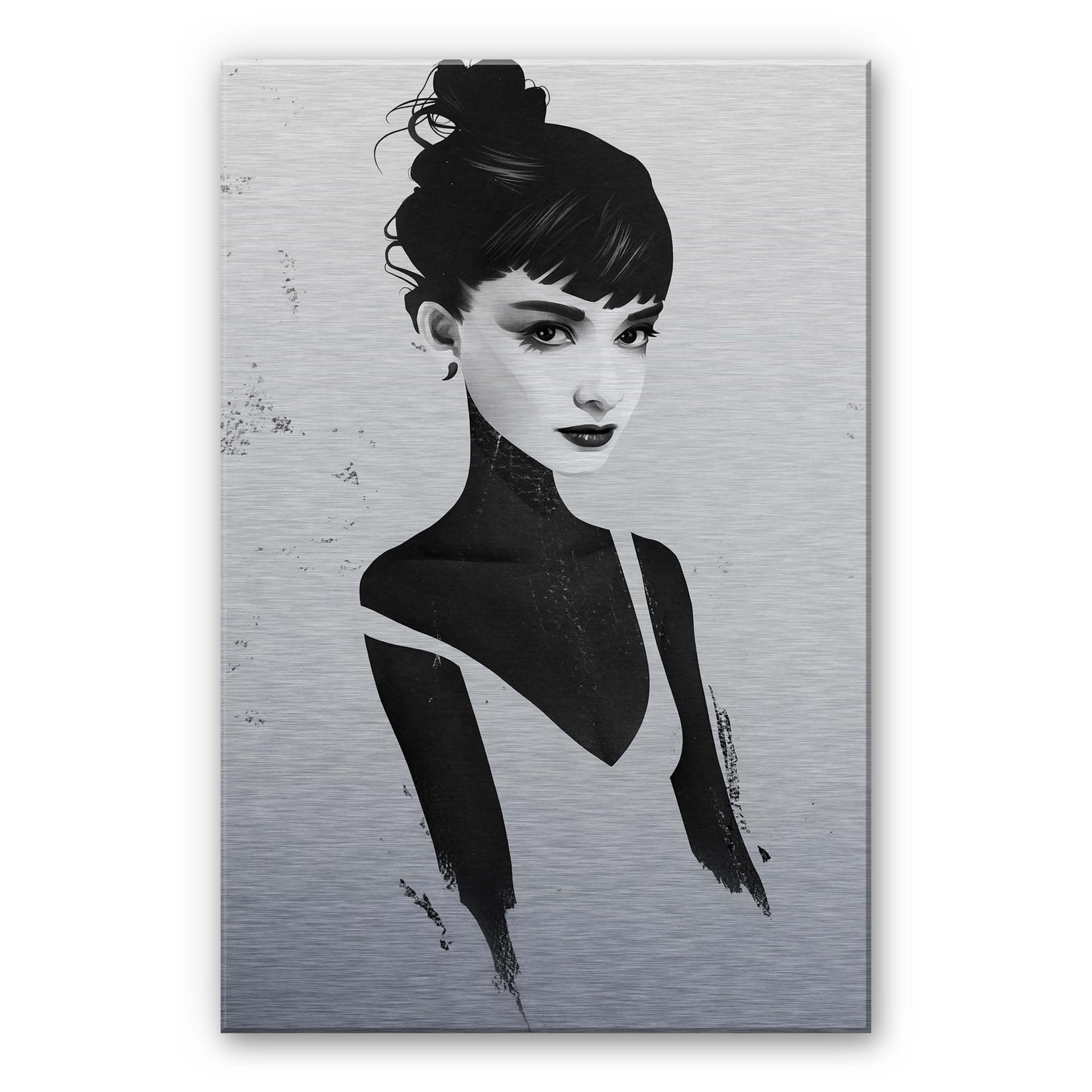 Alu-Dibond med sølveffekt - Ireland - Oh Audrey – print på aluminium (Alu-Dibond)