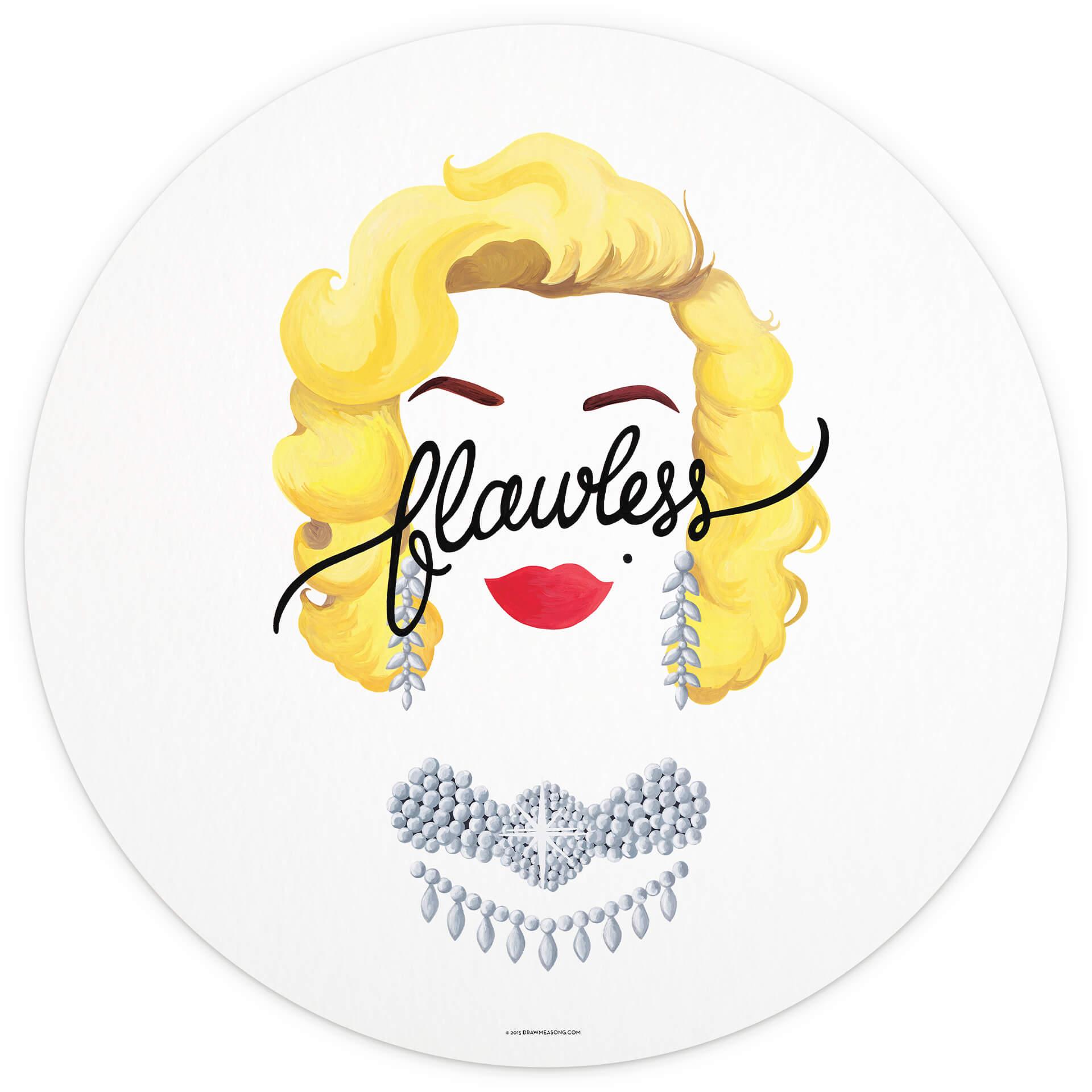 Behangcirkel Tohmé - Flawless Marilyn - vliesbehang/zelfklevend vliesbehang