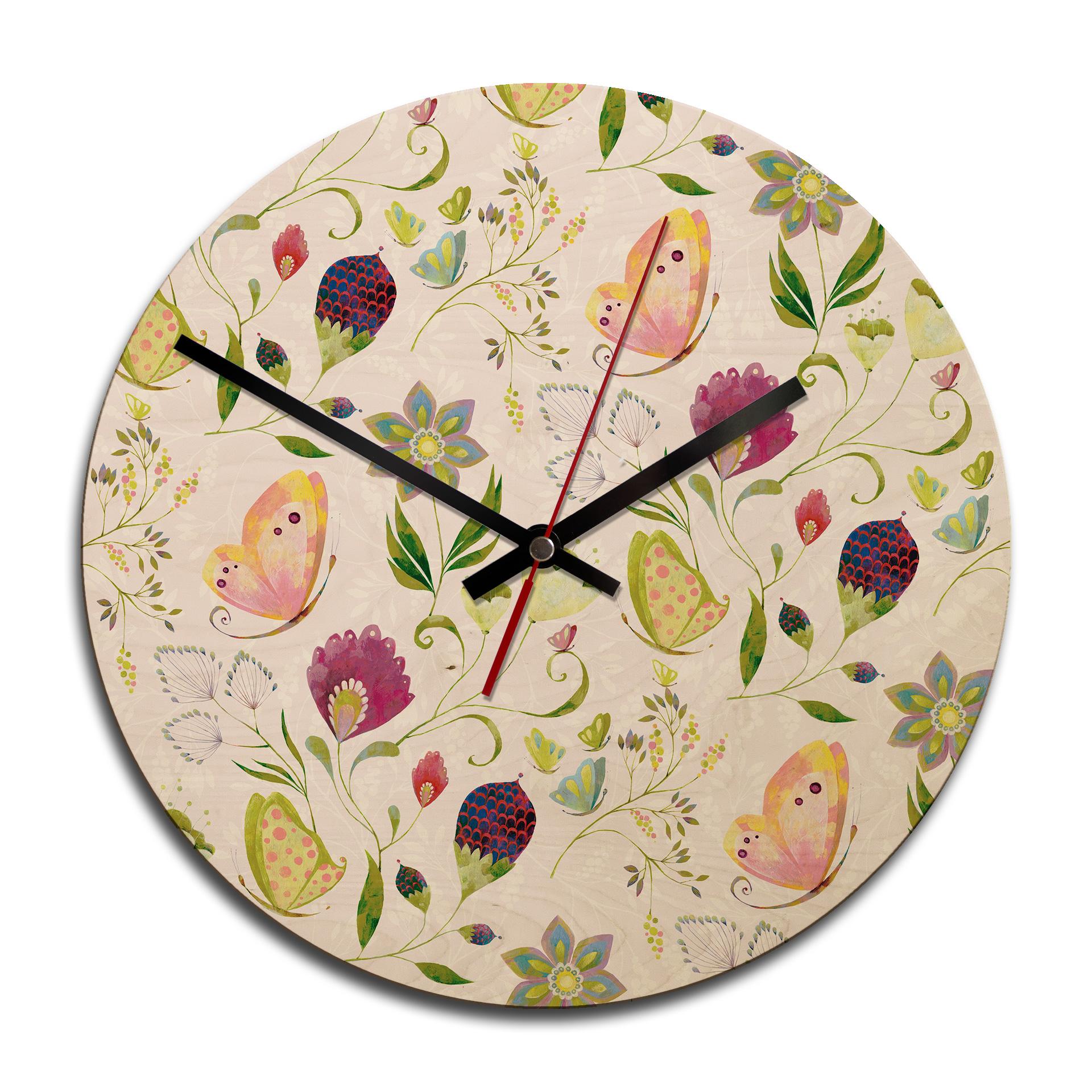 Horloge murale en bois - Blanz - Vent d'été