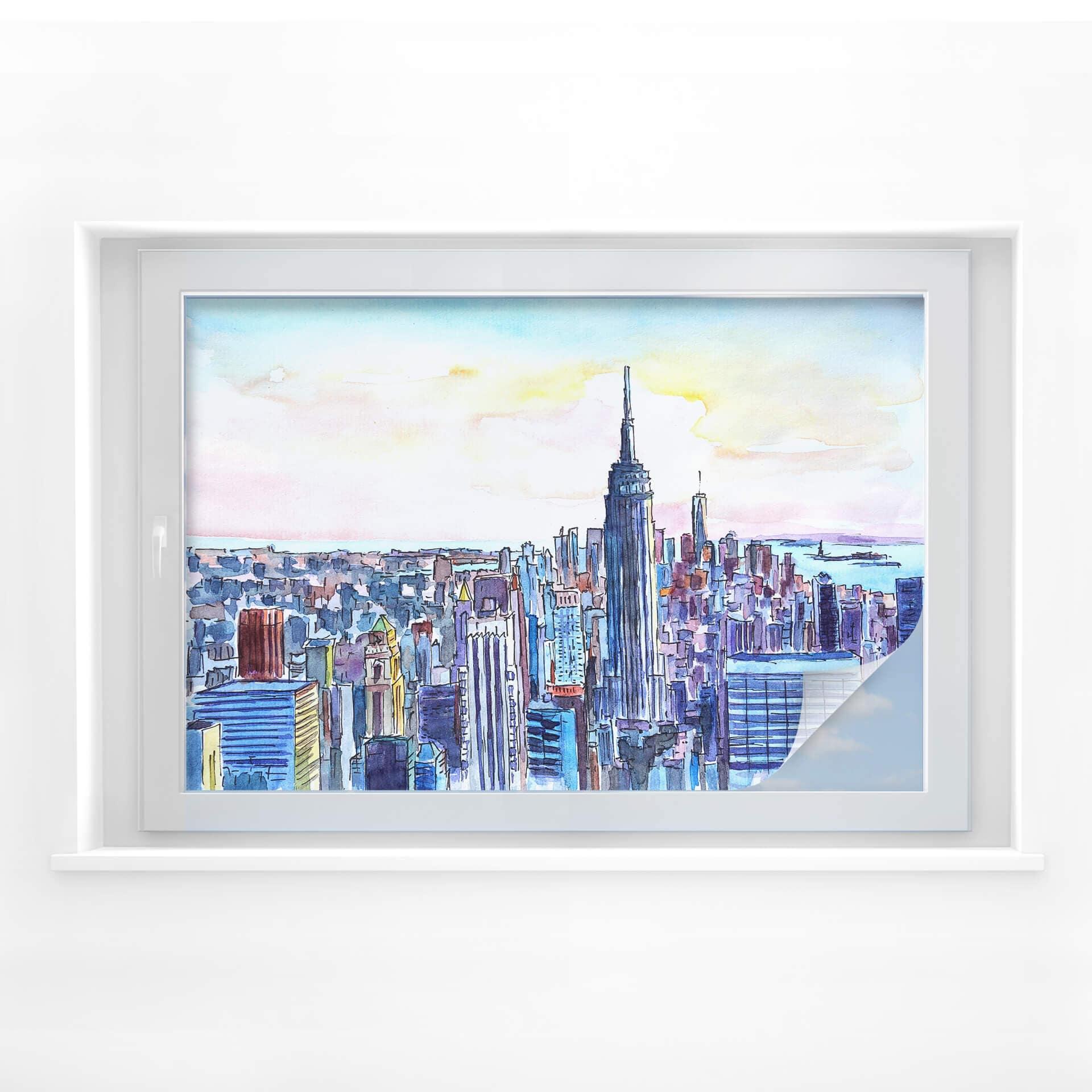 Film occultant - Bleichner - Manhattan Skyline - Aquarelle