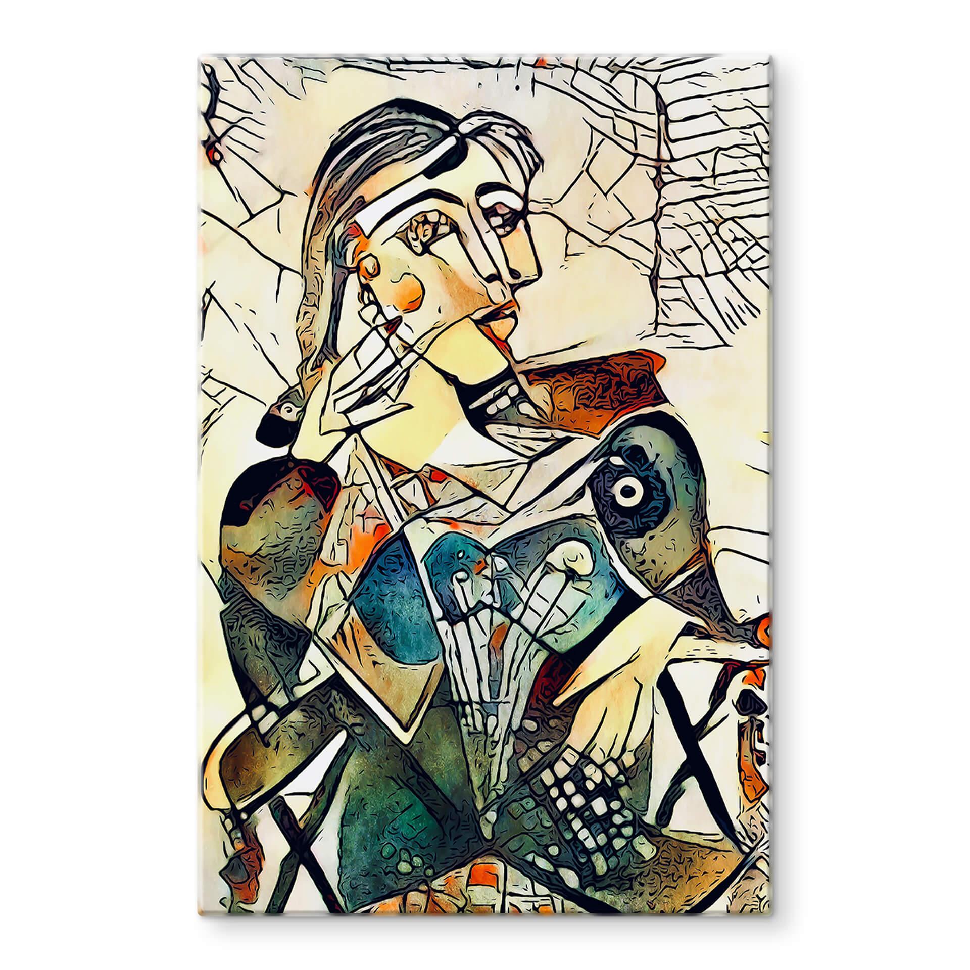 Tableau sur verre Zamart - Hommage à Picasso - Dora