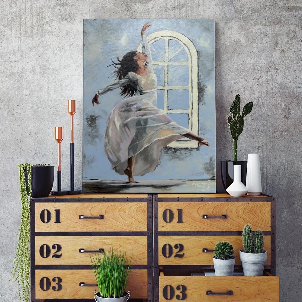 Canvasbillede, Ballerina danser