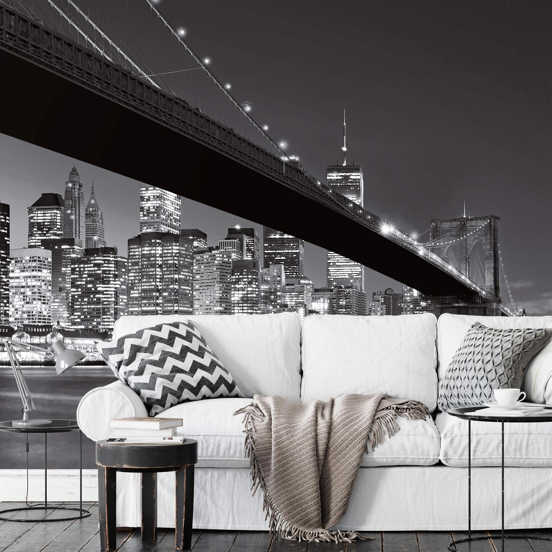 Fotobehang Papierbehang Brooklyn Bridge - 366x254 cm