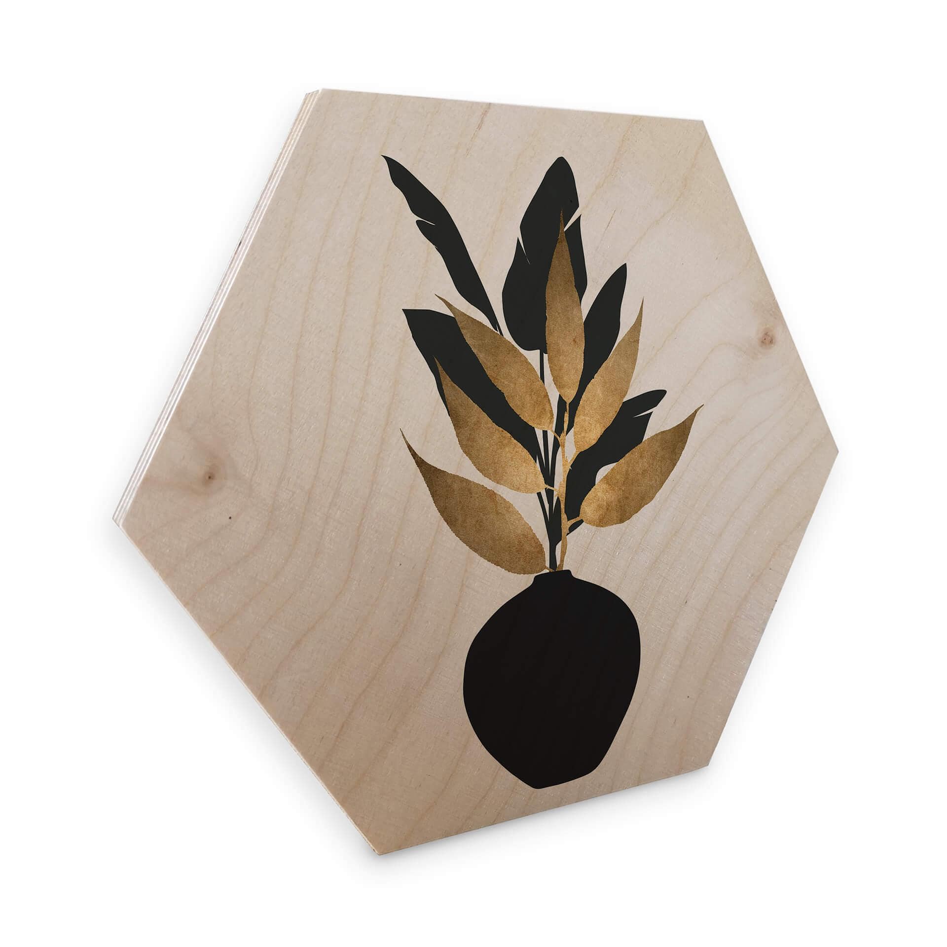 Hexagon Hout Kubistika - Bouquet No. 5