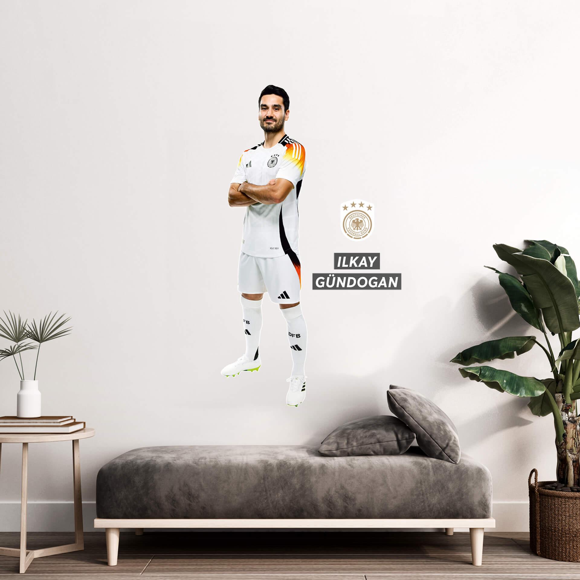 DFB Sticker EM für die Wand, Wandtattoo - Gündogan