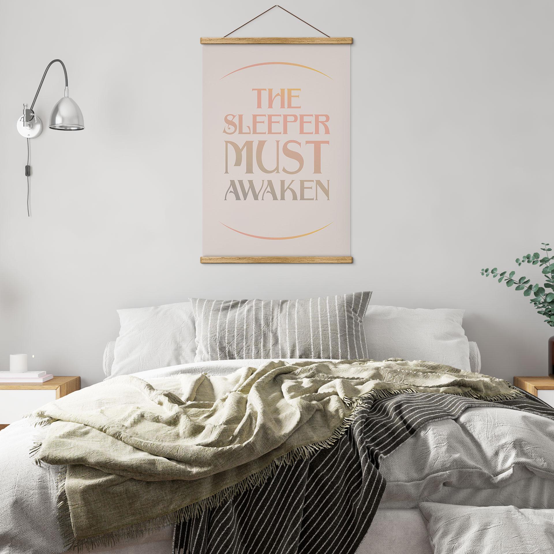 Tekstil plakat Filmcitat fra Dune - The Sleeper must awaken