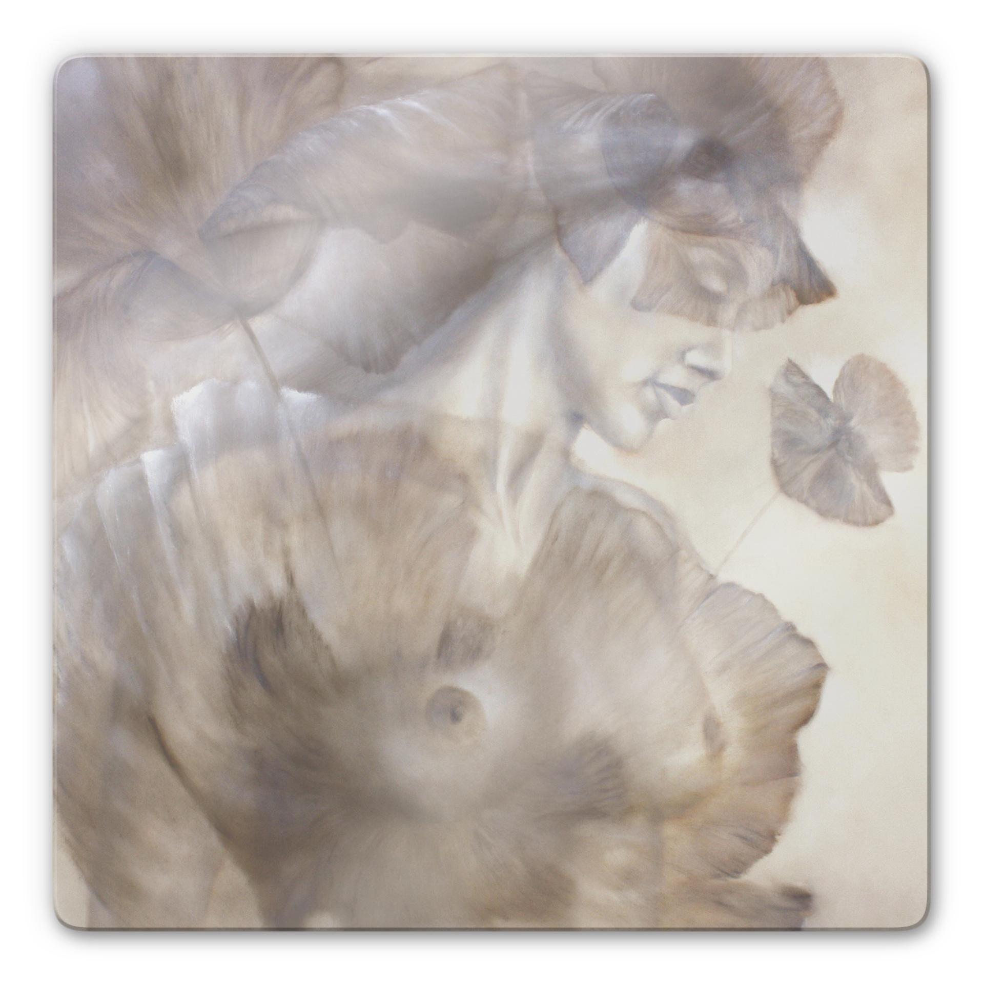 Glasschilderij Schmucker - Naked Poppy