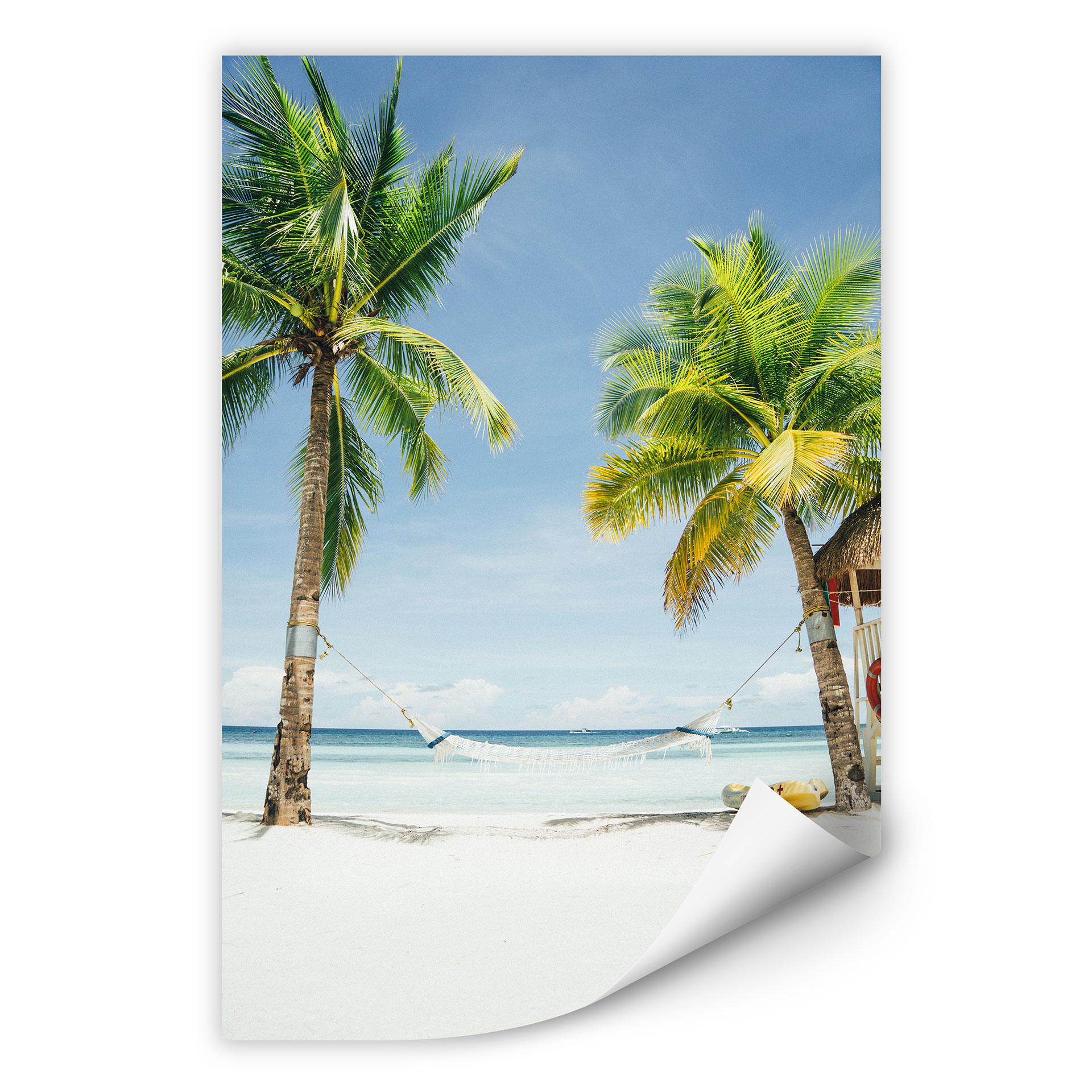 Zelfklevende Poster - Hammock in Paradise