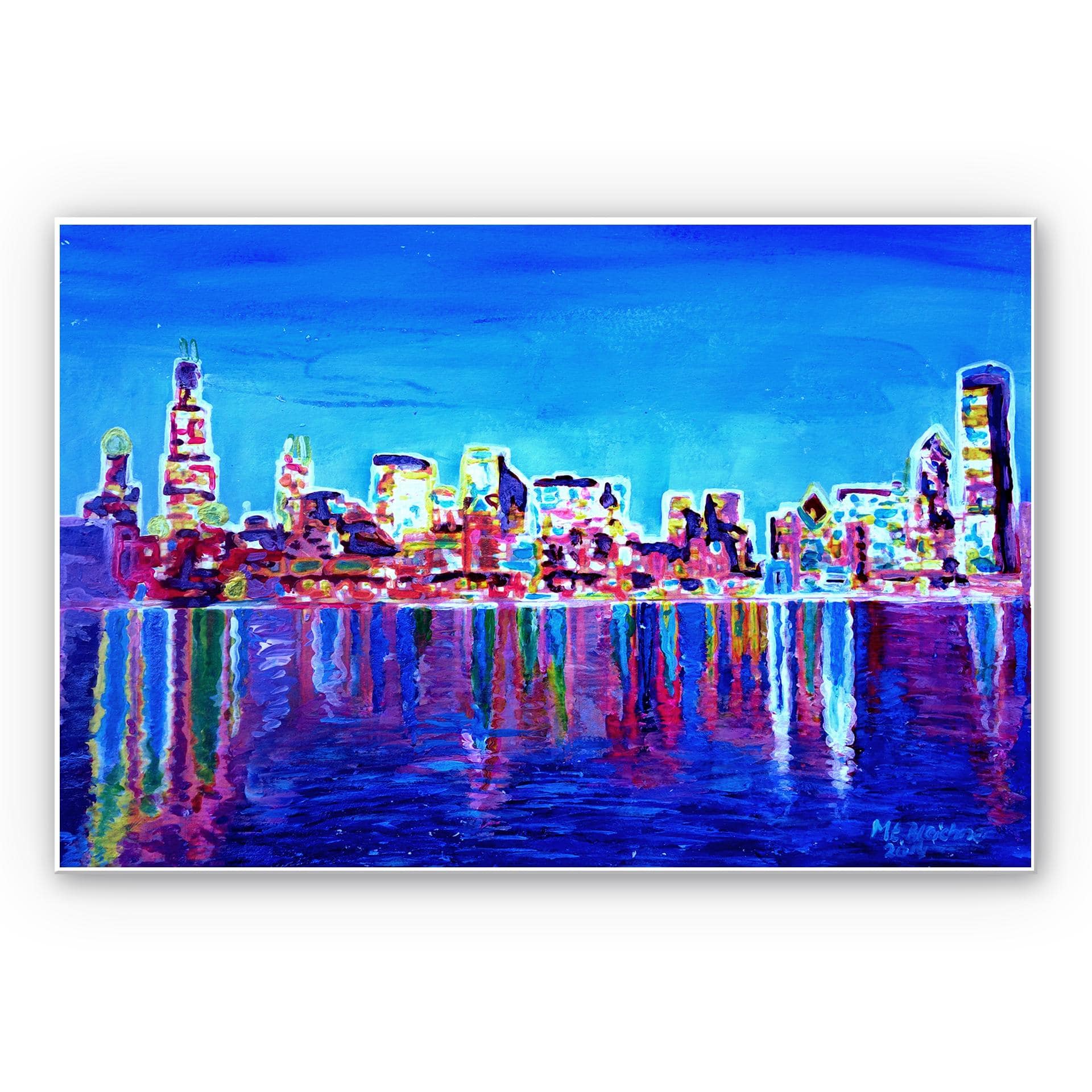 Tableau Forex - Bleichner - Chicago à la lueur des néons